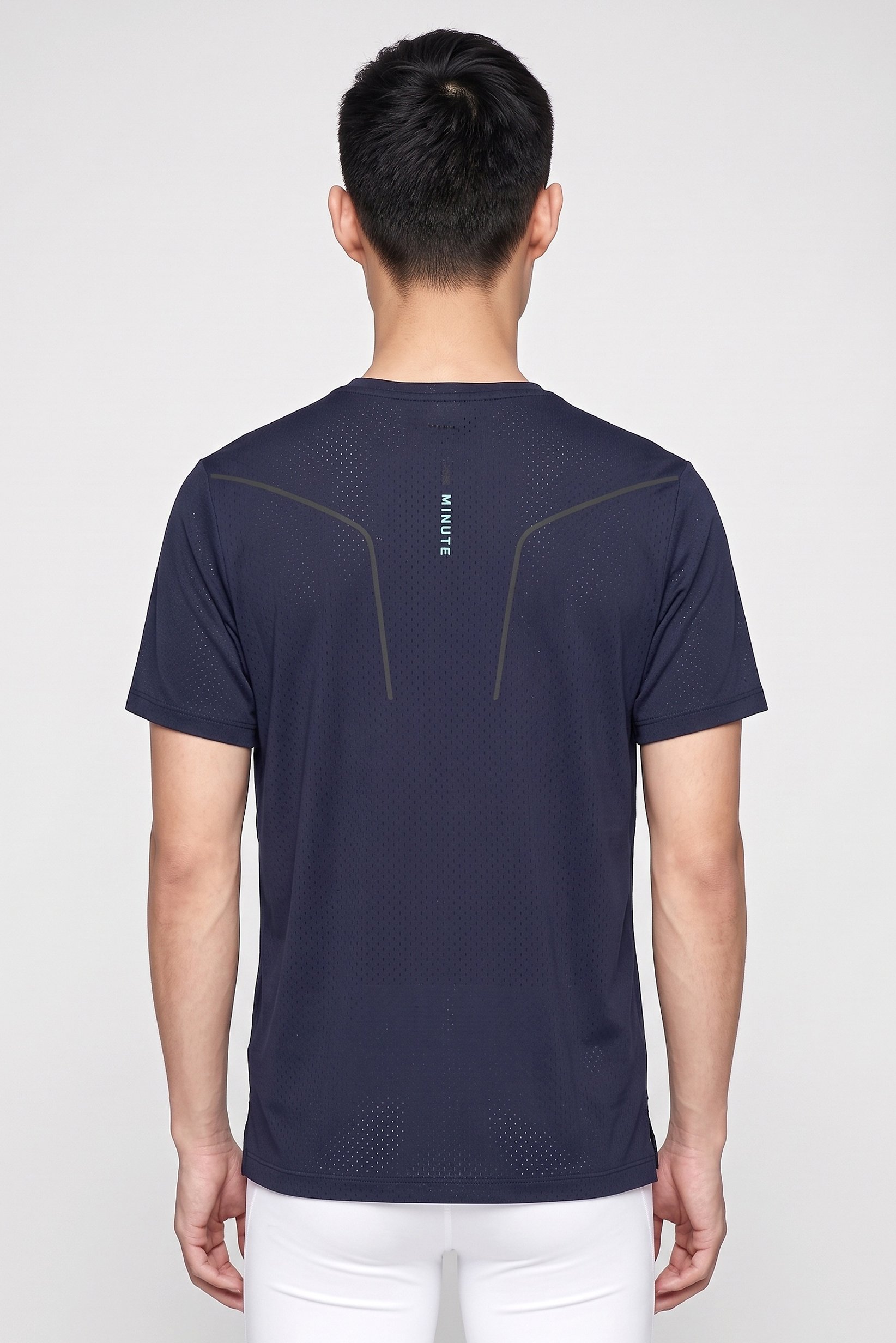 Men Regular Fit Short Sleeve Training T-Shirt, Navy