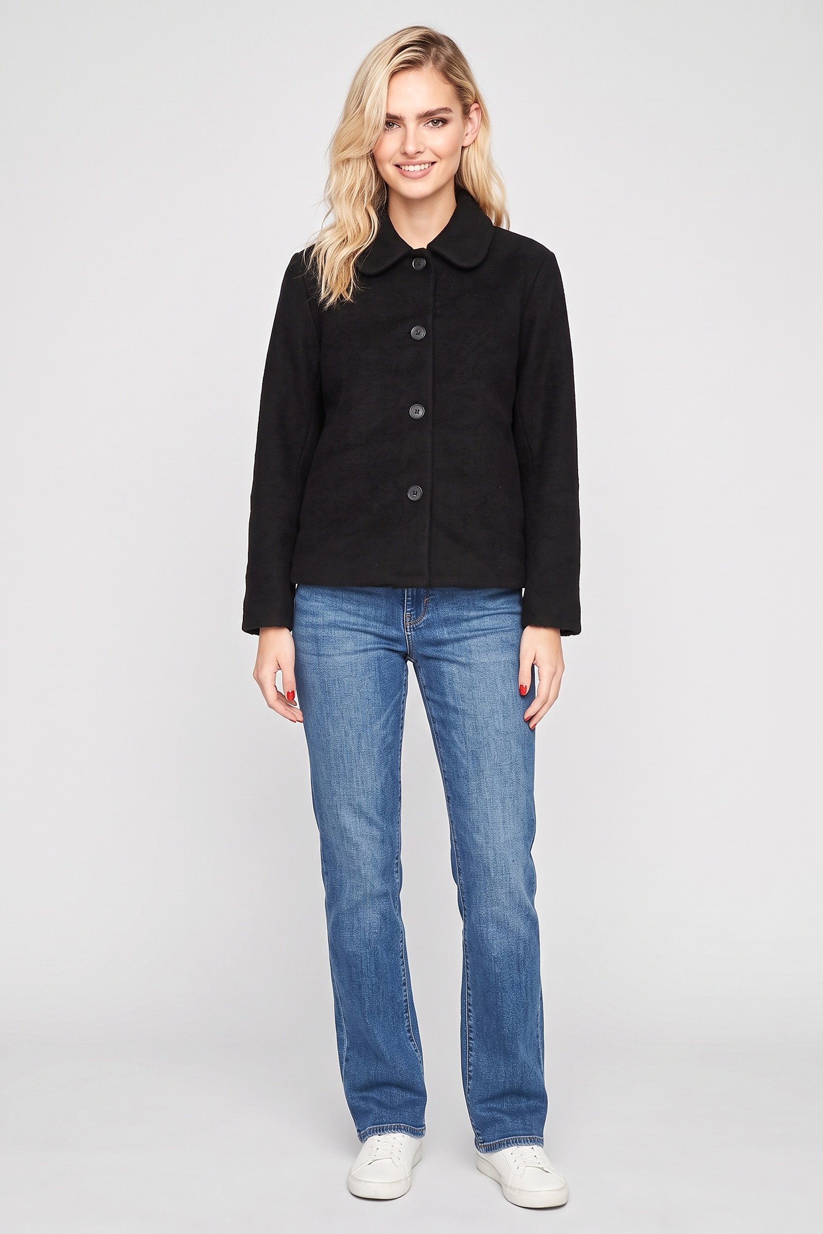 Women Solid Softshell Jacket, Black