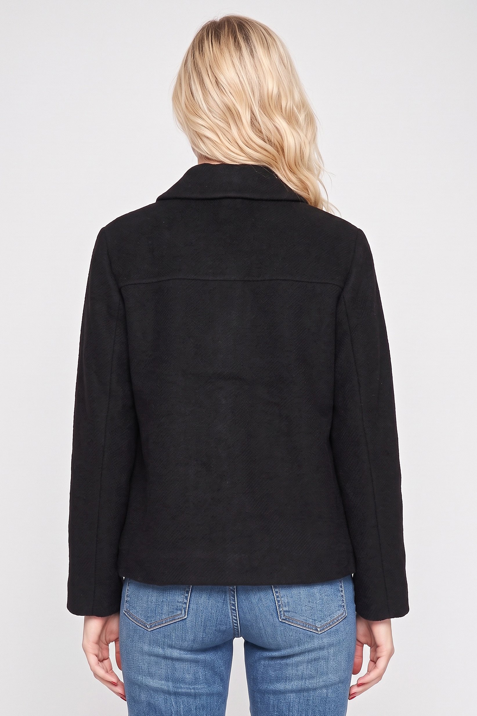 Women Solid Softshell Jacket, Black