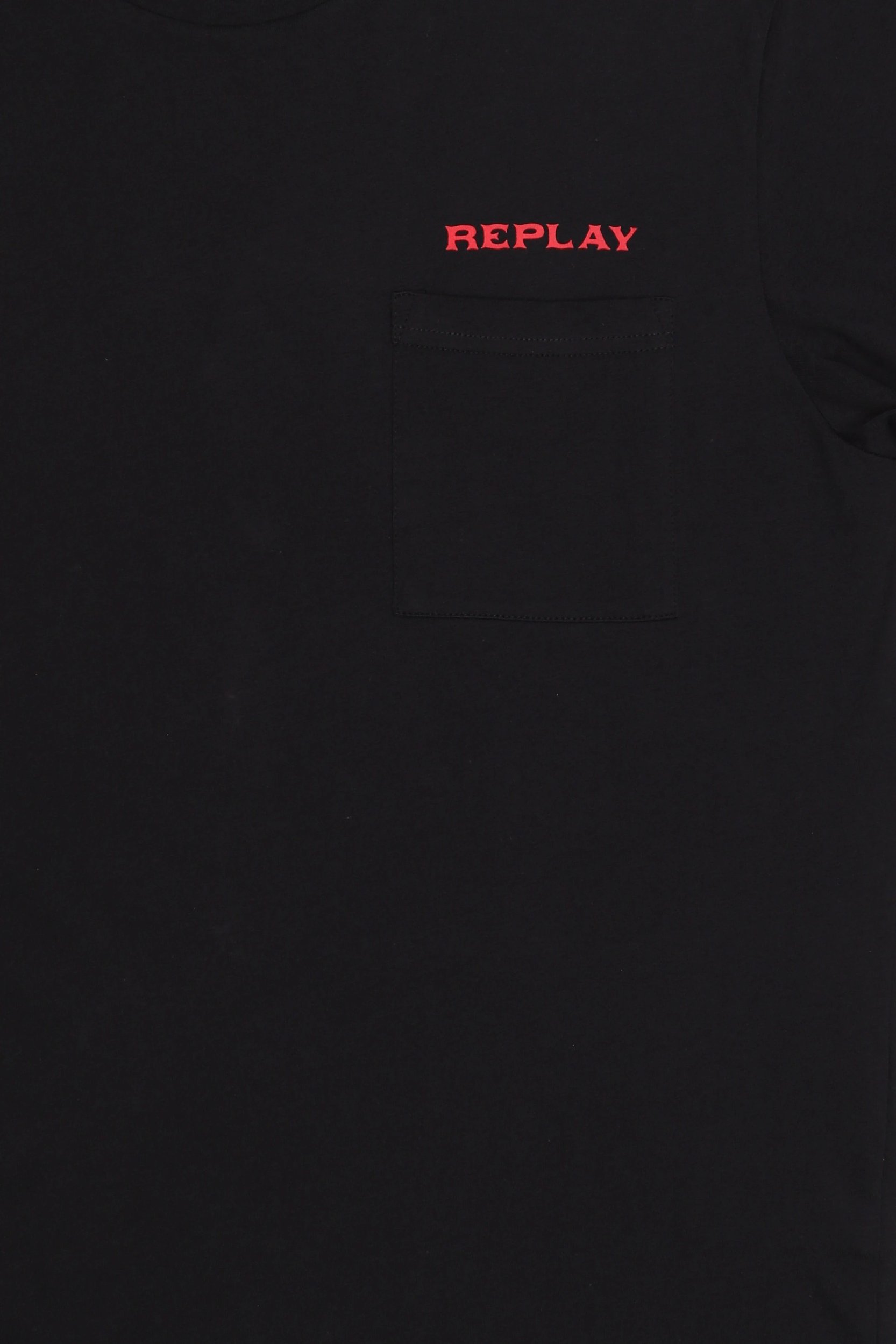 Men Crew Neck Short Sleeve Brand Logo T-Shirt, Black