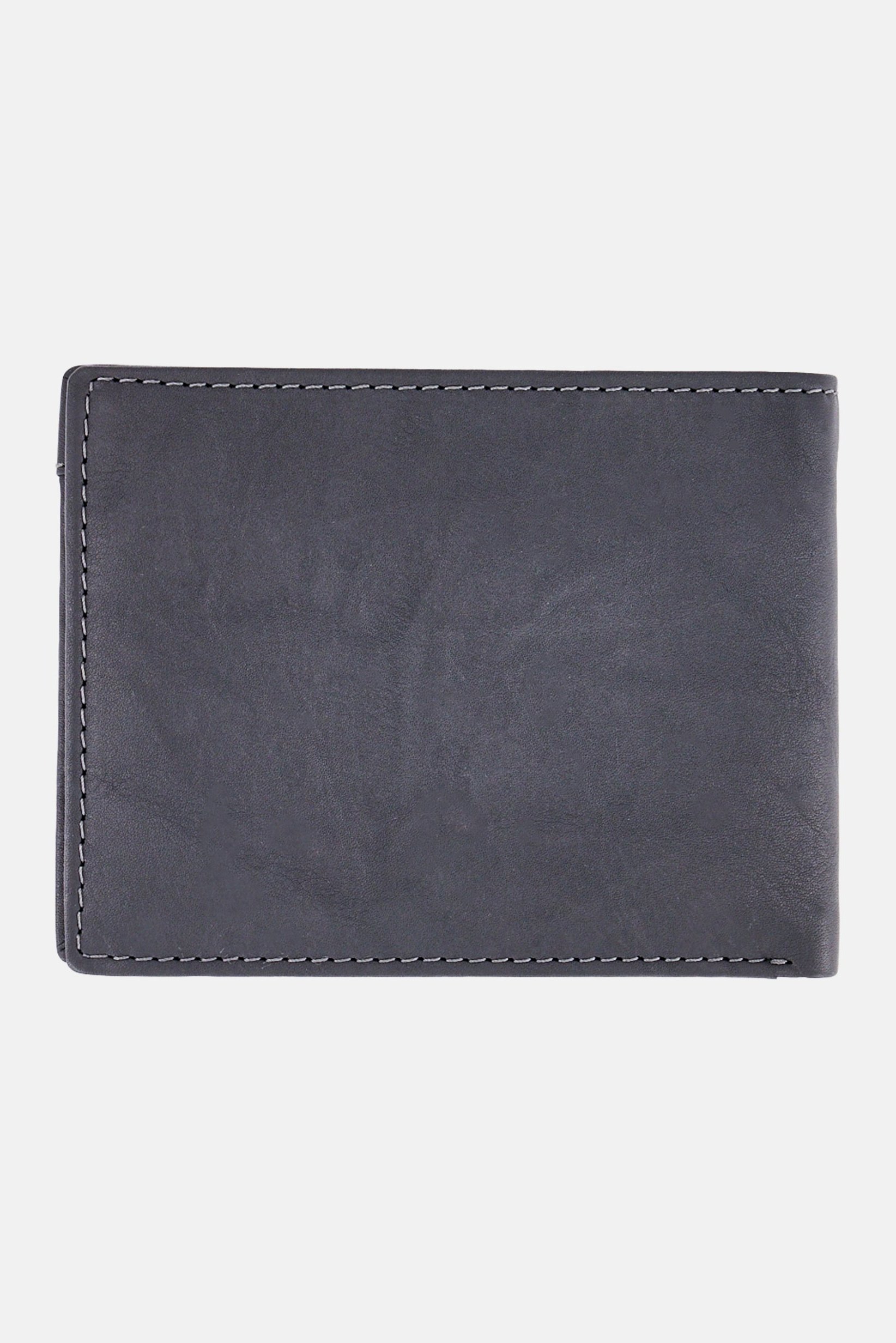 Men Brand Logo Wallet, Dark Grey