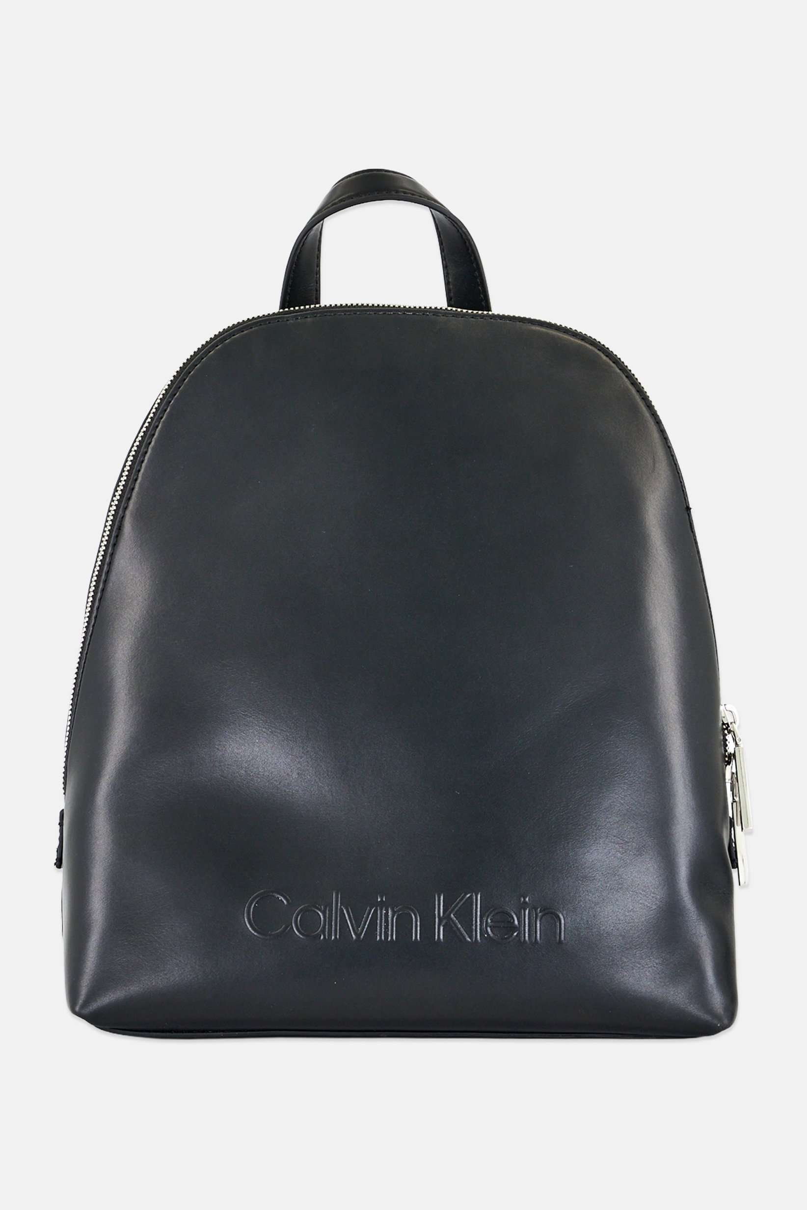 Women Embossed Logo Backpack, Black