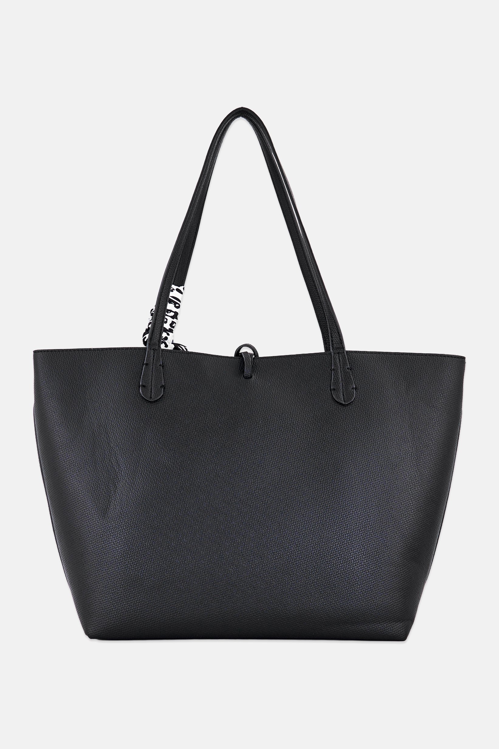 Women 2 Pieces Brand Logo Tote Bag Set, Black