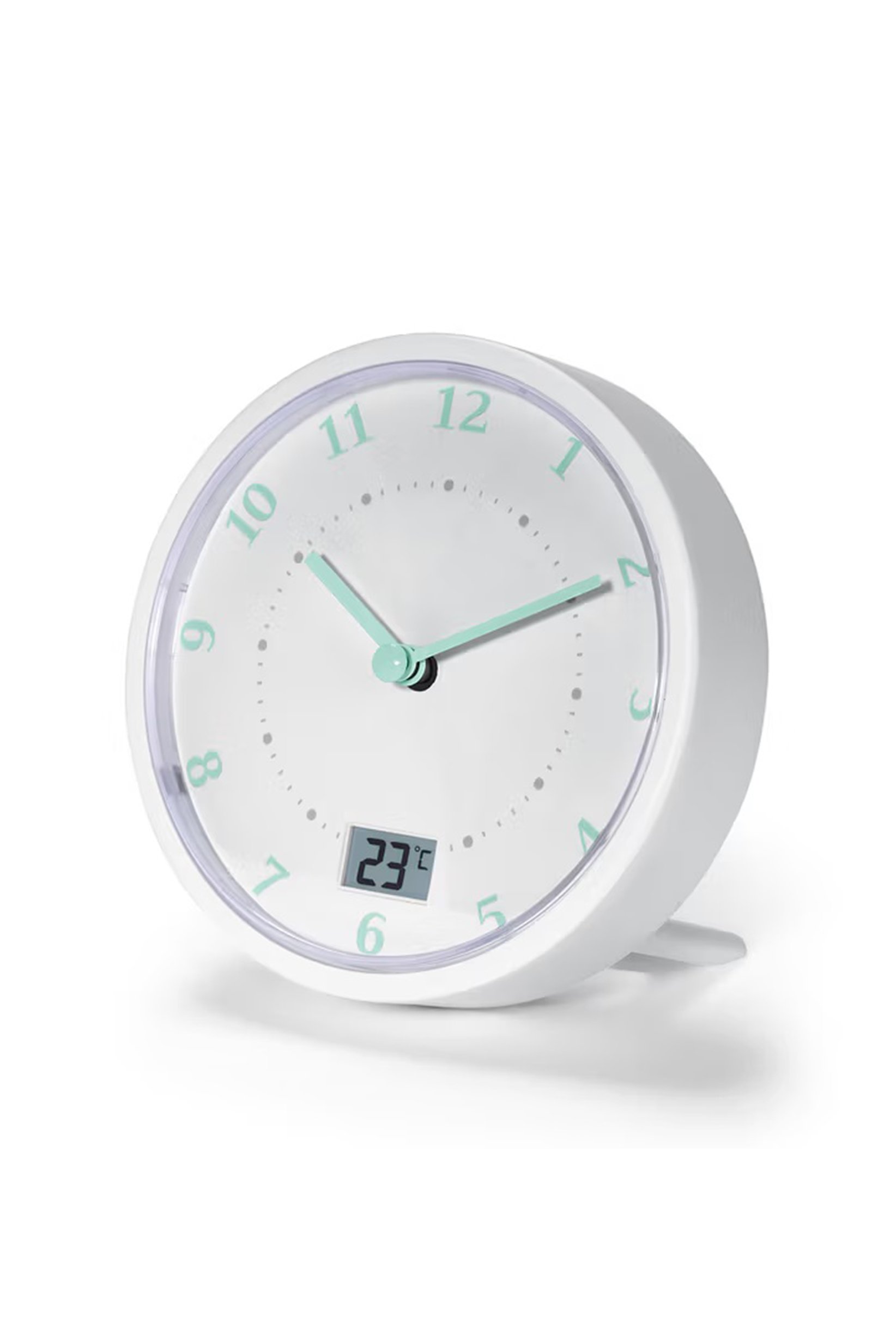 Bathroom Wall Clock, White