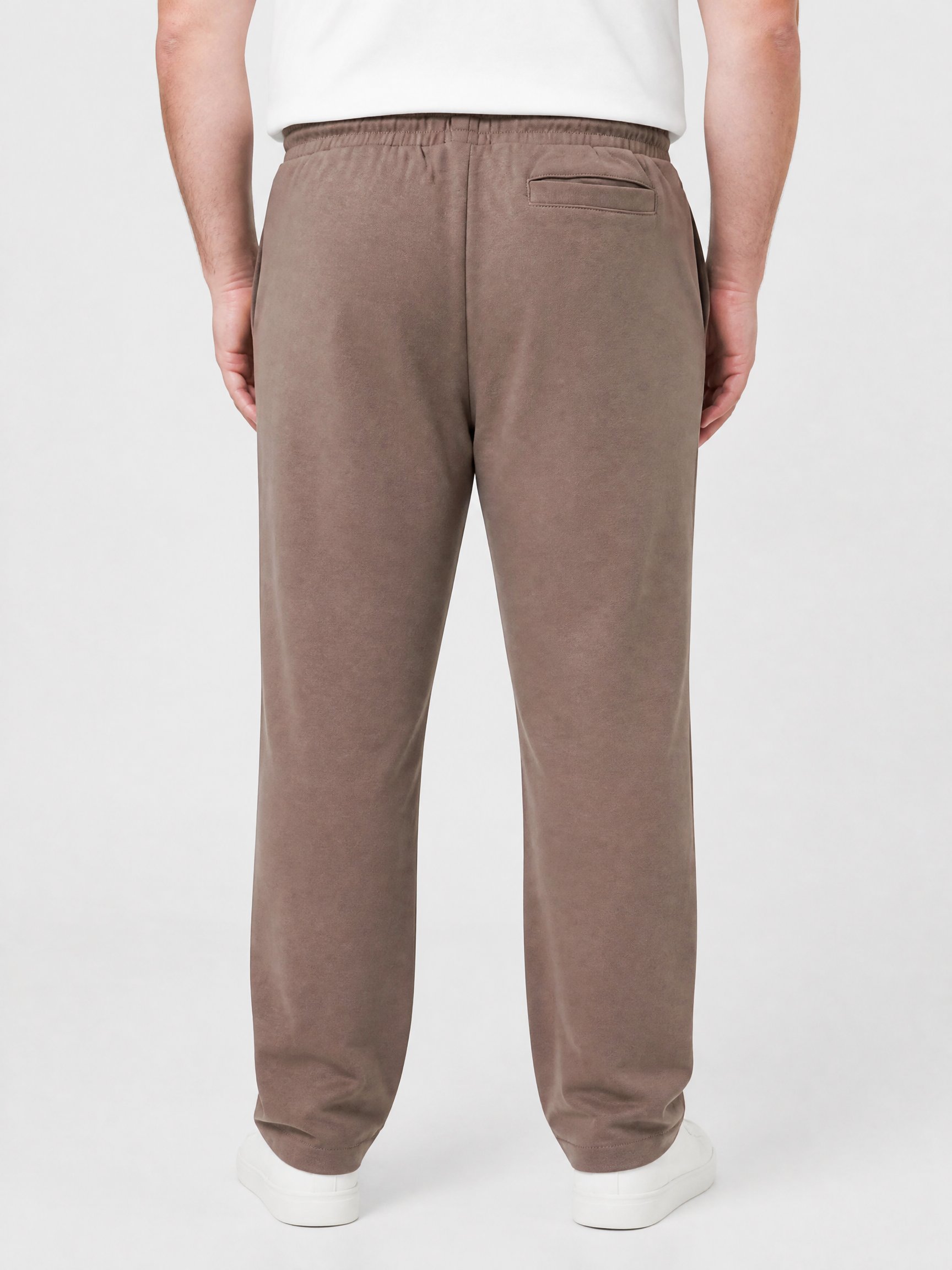 Men Regular Fit Solid Sweatpants, Taupe