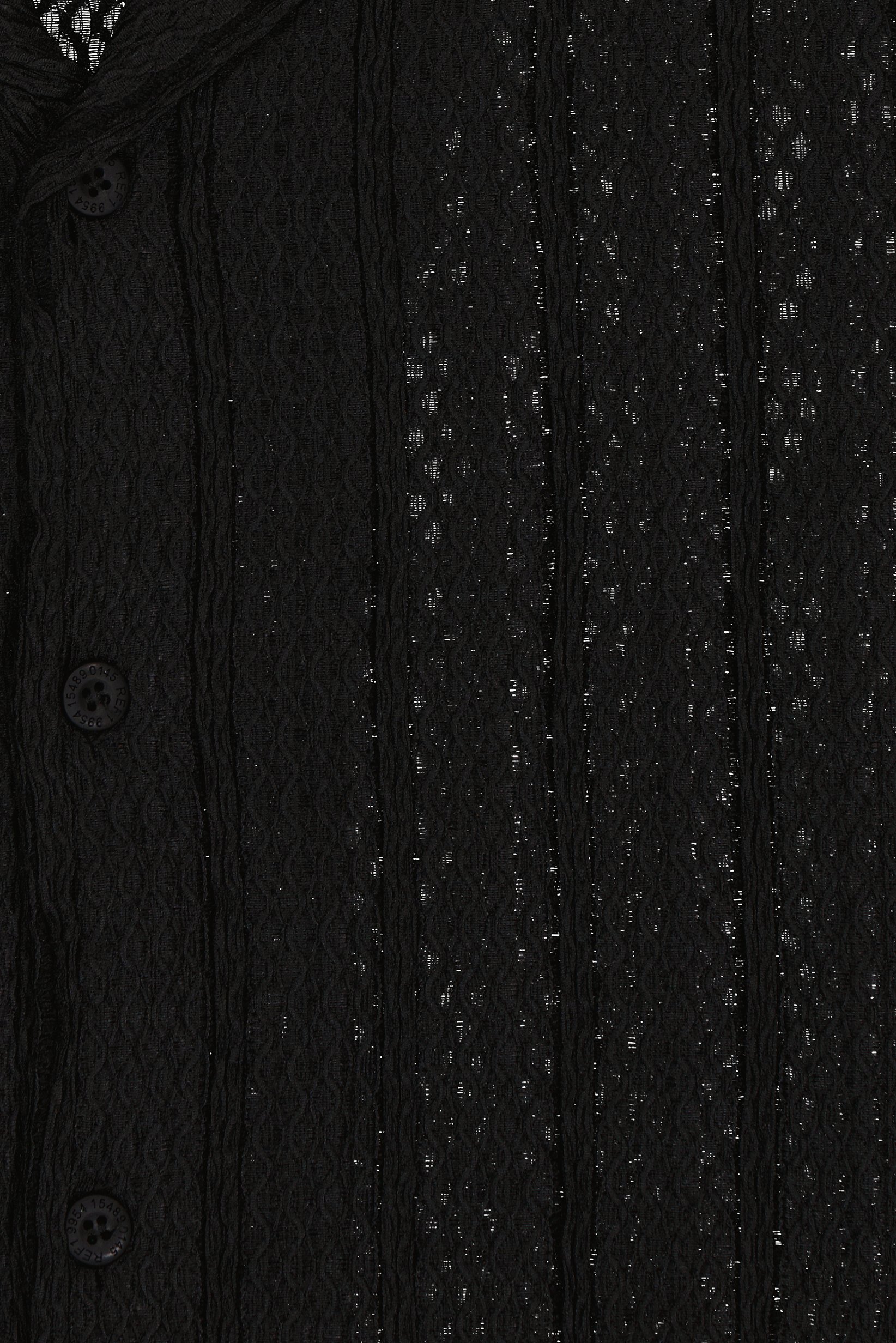 Men Regular Fit Textured Short Sleeve Casual Shirt, Black