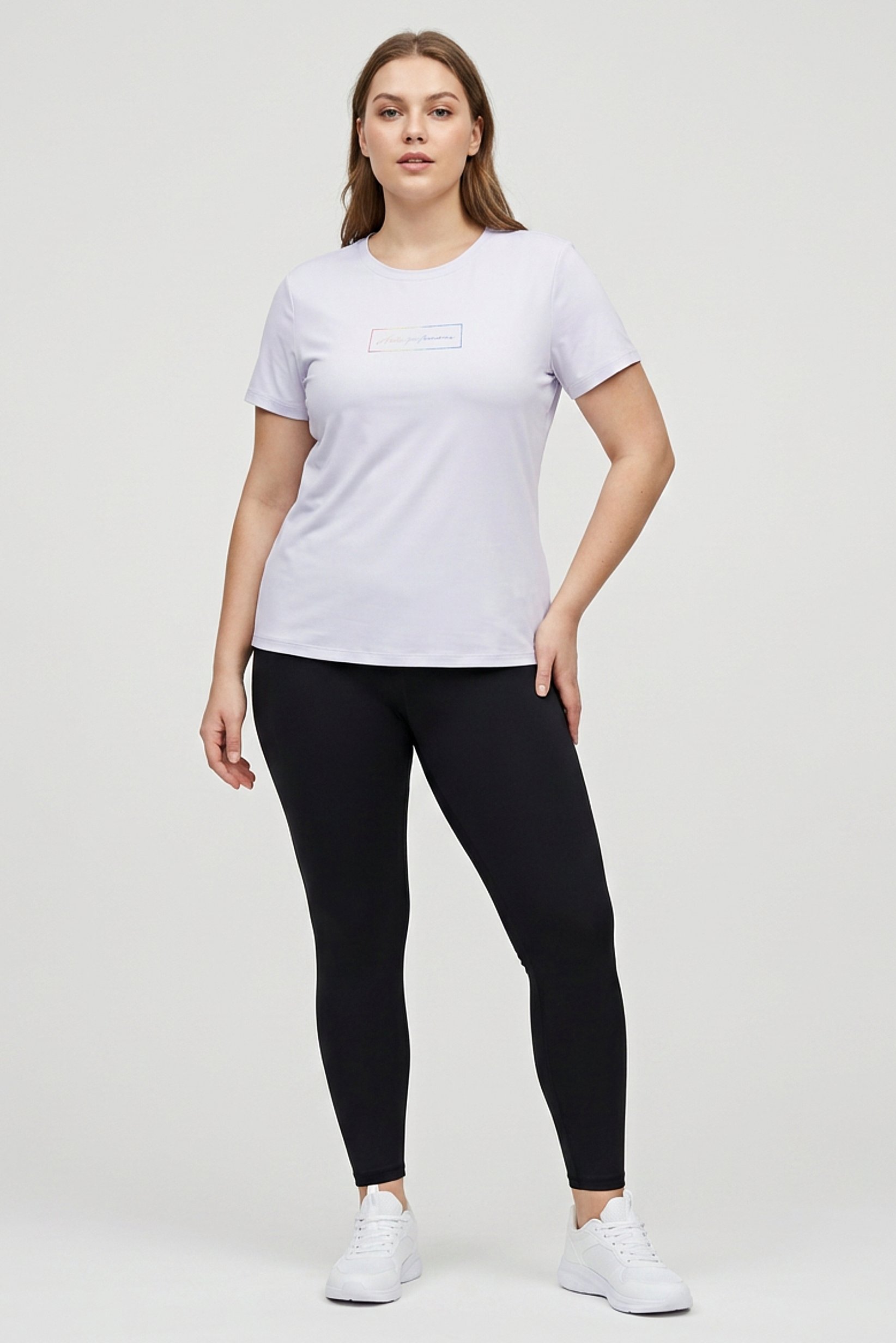 Women Regular Fit Short Sleeve Training T-Shirt, Light Purple