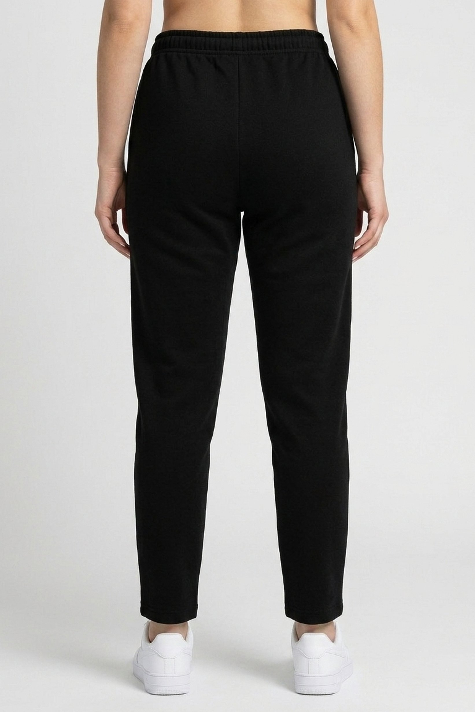 Women Regular Fit Running Sweatpants, Black