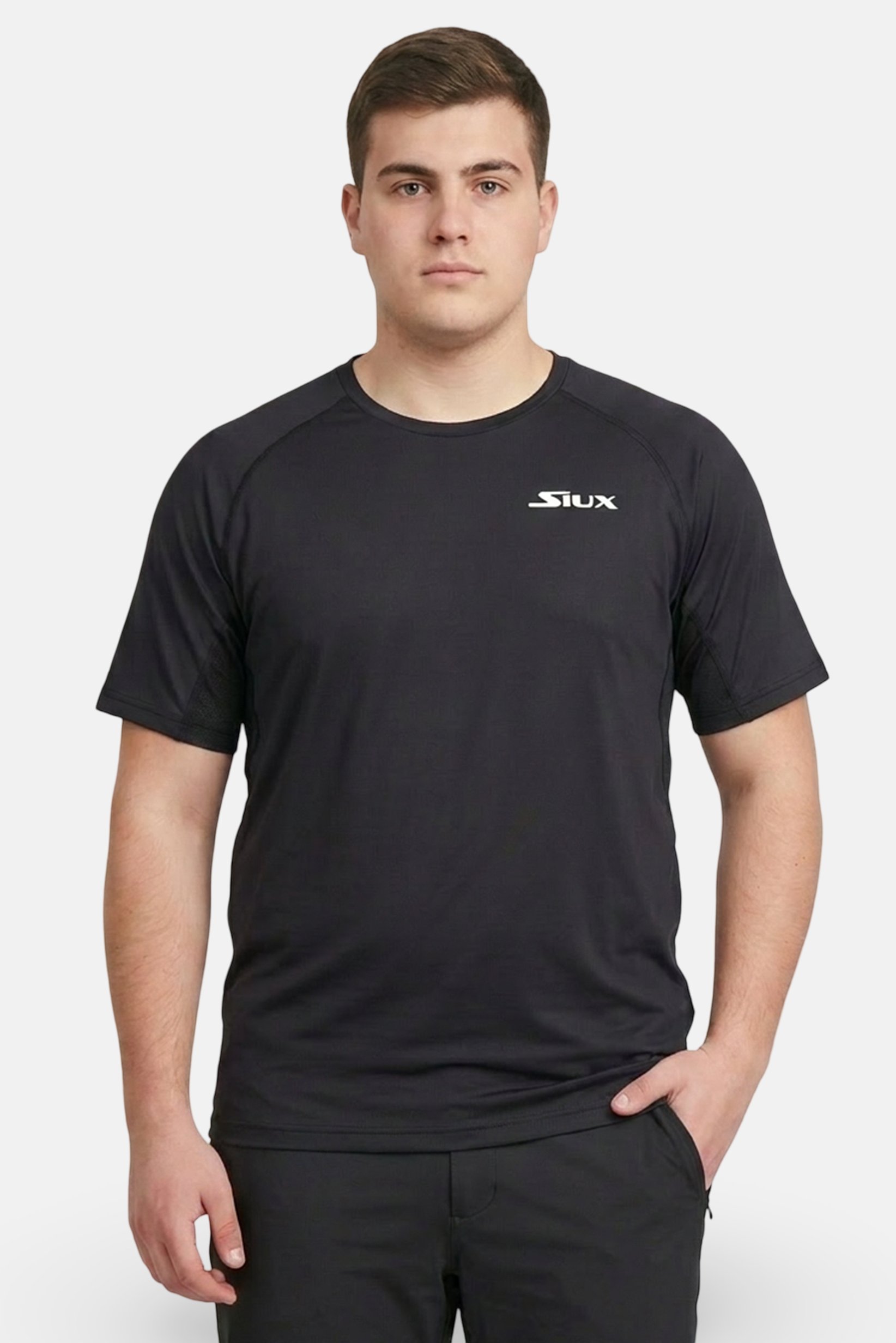 Men Sportswear Fit Short Sleeve Training T-Shirt, Black