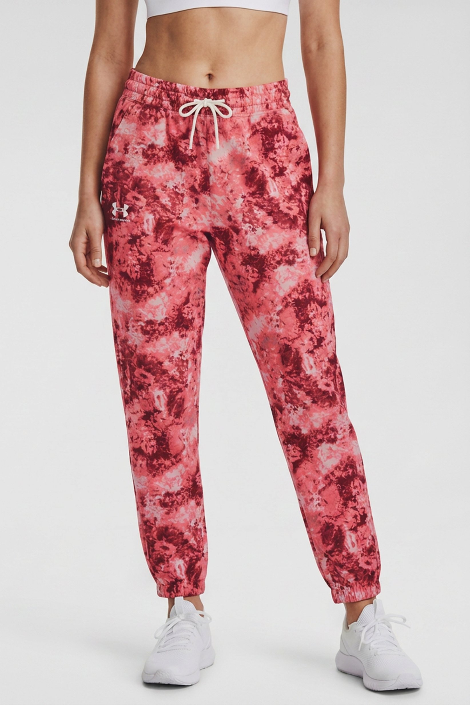 Women Loose Fit Floral Print Outdoor Sweatpants, Multicolor