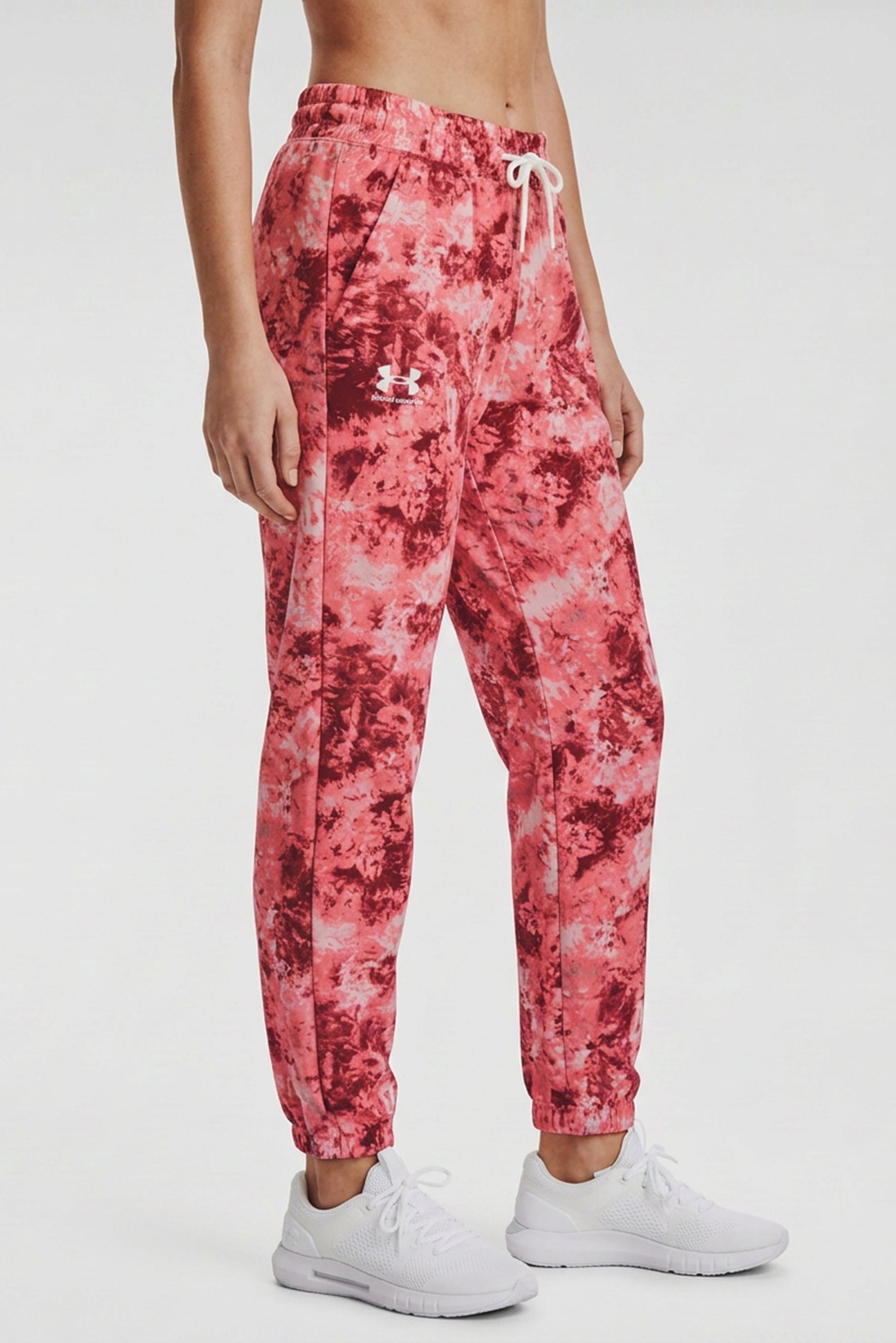 Women Loose Fit Floral Print Outdoor Sweatpants, Multicolor