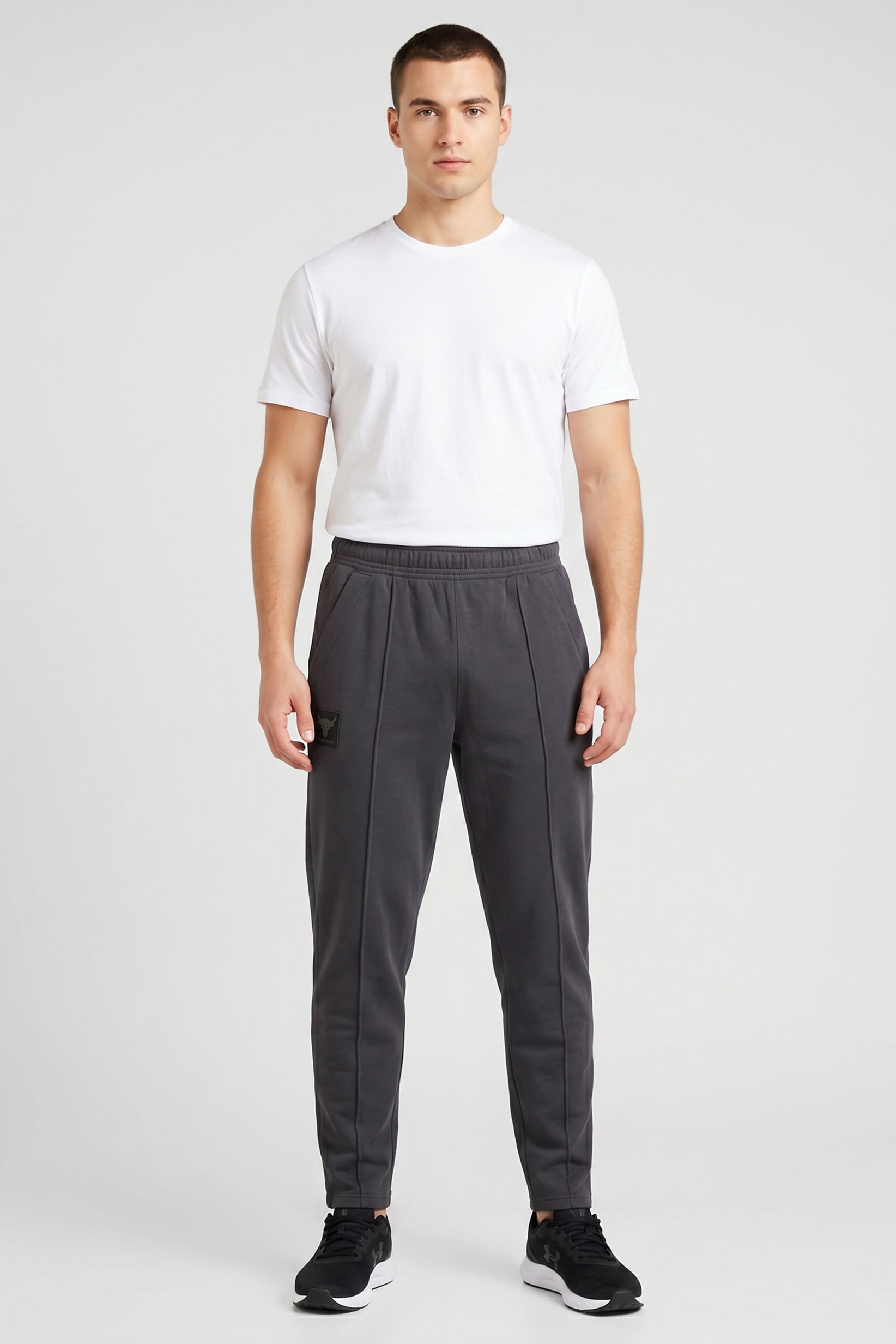 Men Sportswear Fit Running Sweatpants, Grey