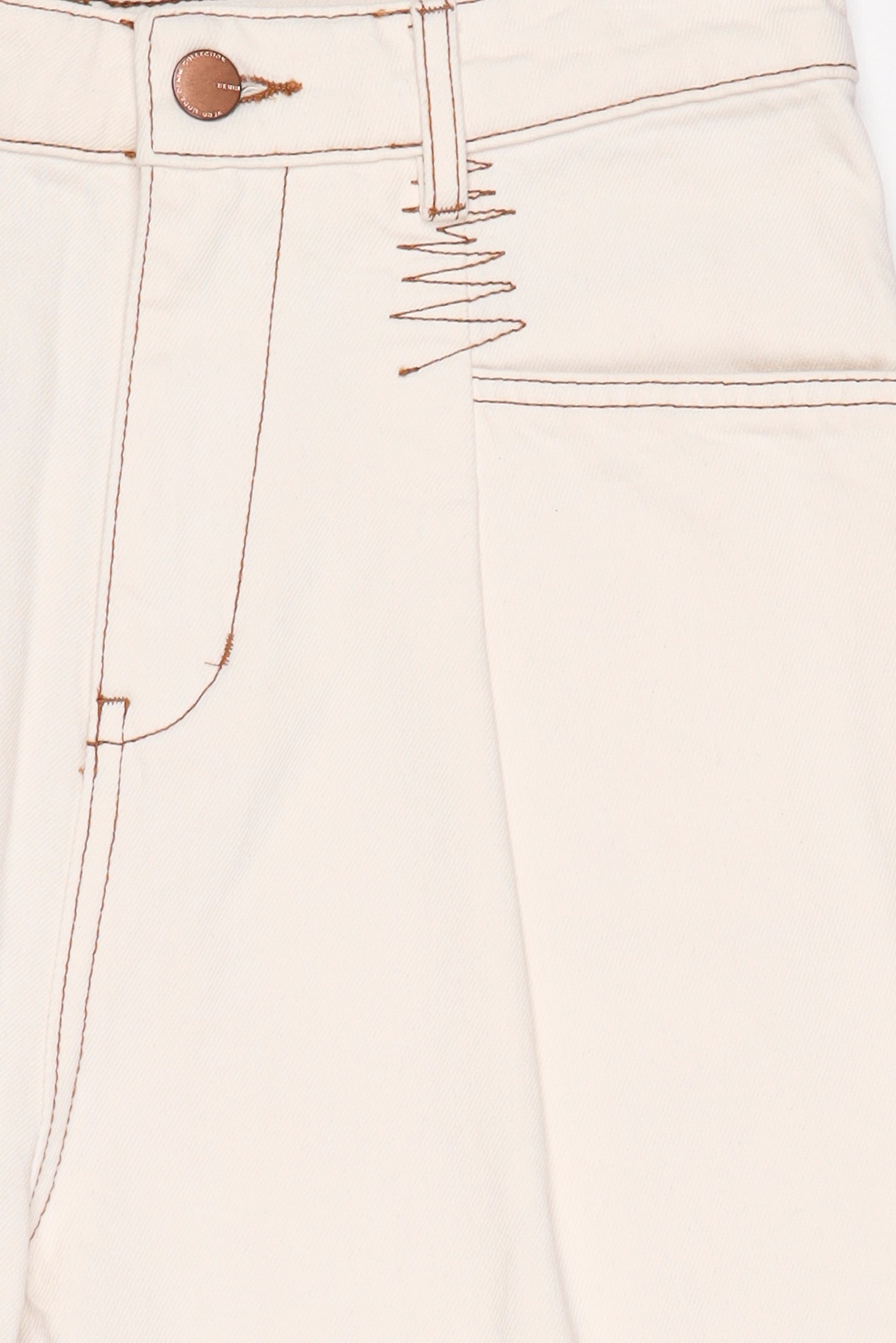 Women Regular Fit Solid No Stretch Jeans, Cream