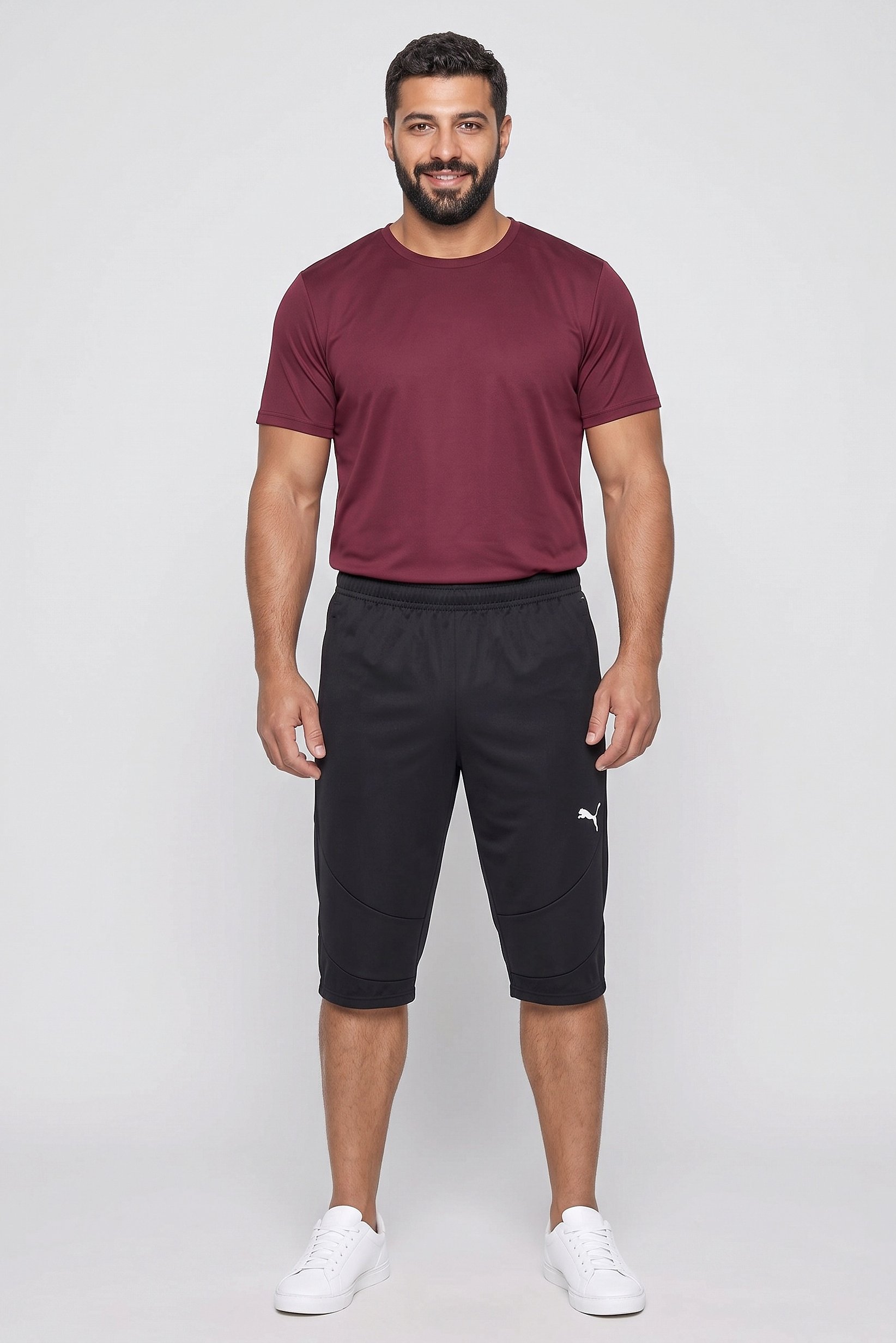 Men Sportswear Fit Training 3/4 Track Pants, Black