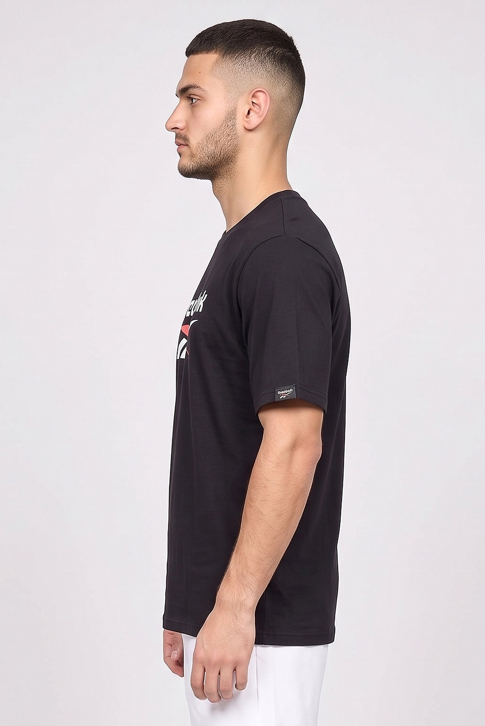 Men Sportswear Fit Short Sleeve Outdoor T-Shirt, Black