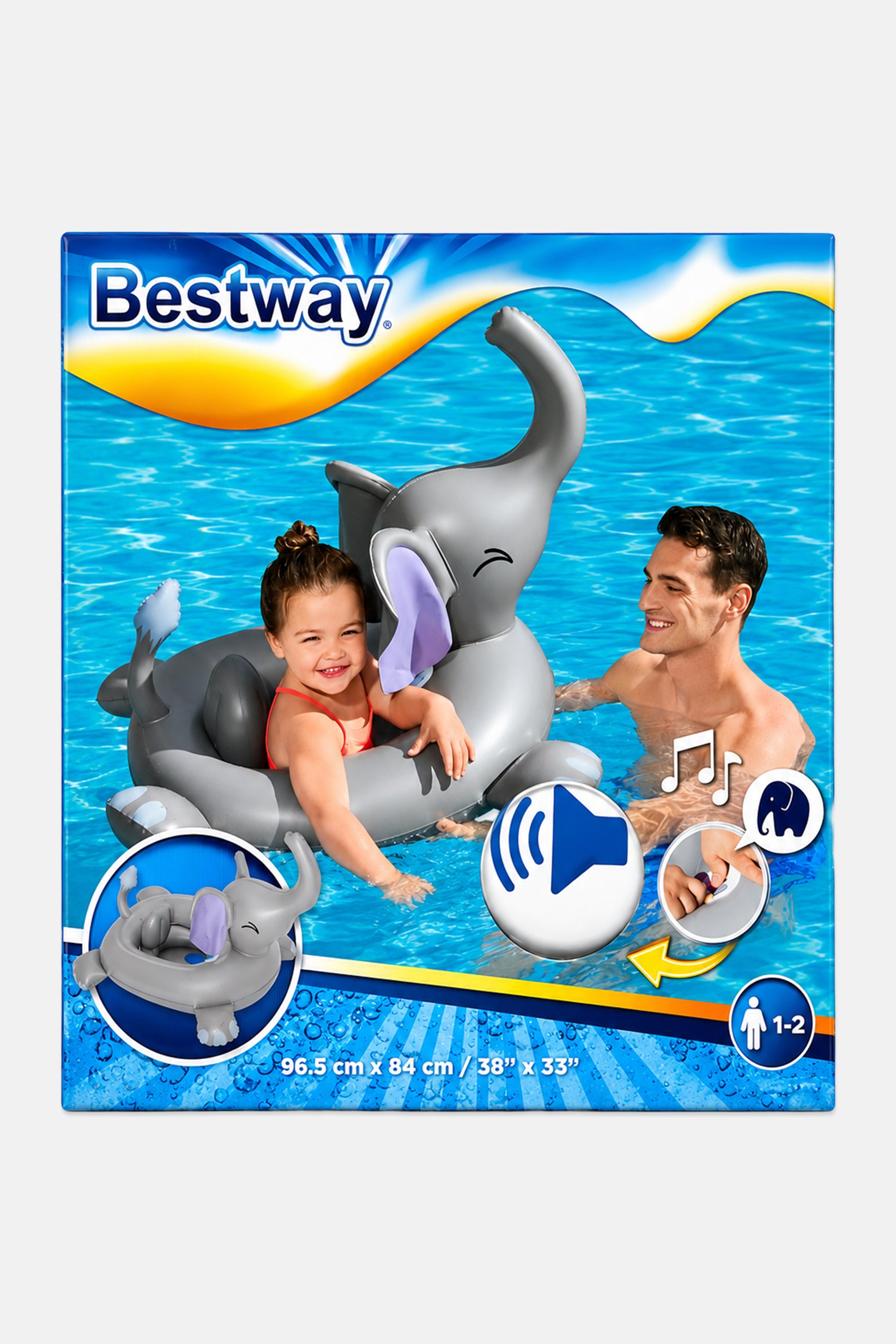 UV Care Elephant Boat with Fun Speakers