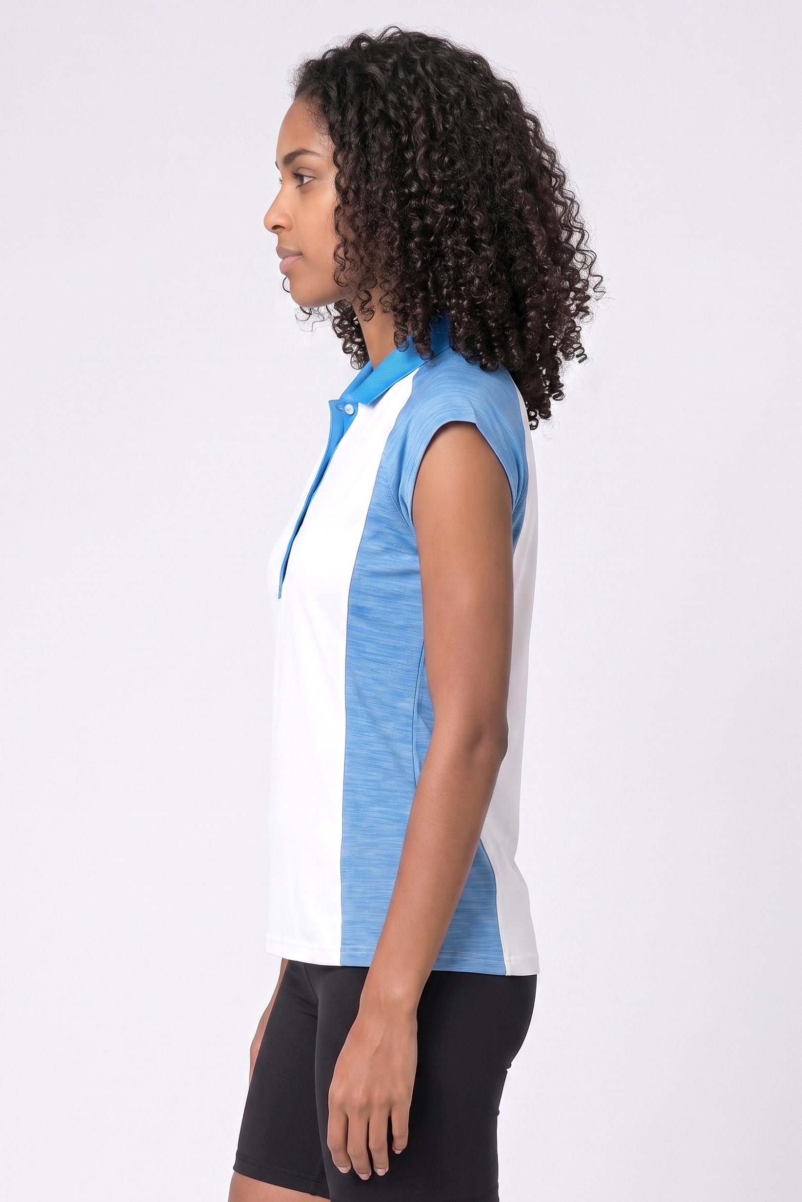 Women Sportswear Fit Short Sleeve Golf Polo Shirt, White
