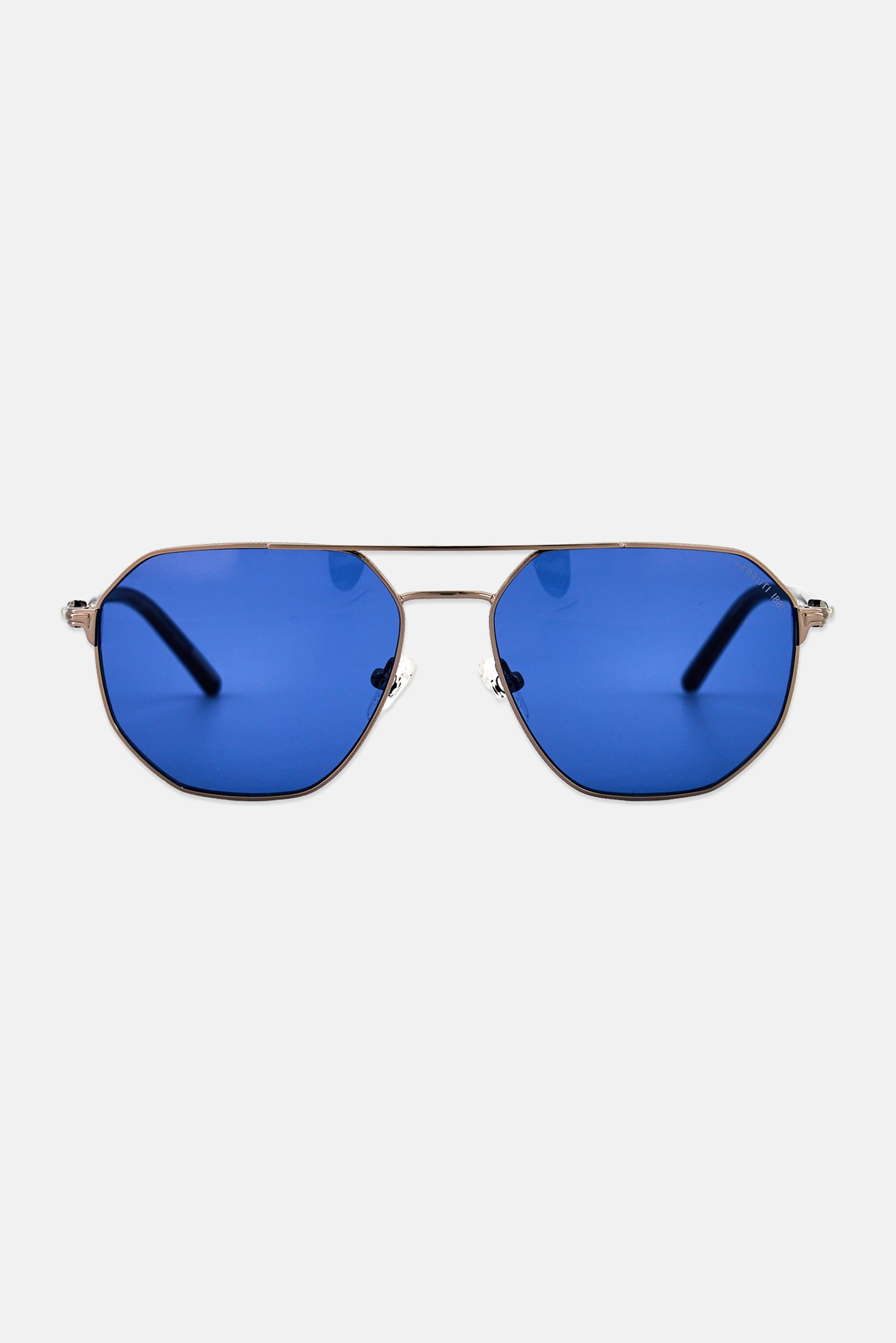 Men CR 80025 C2 Geomatric Sunglasses, Silver