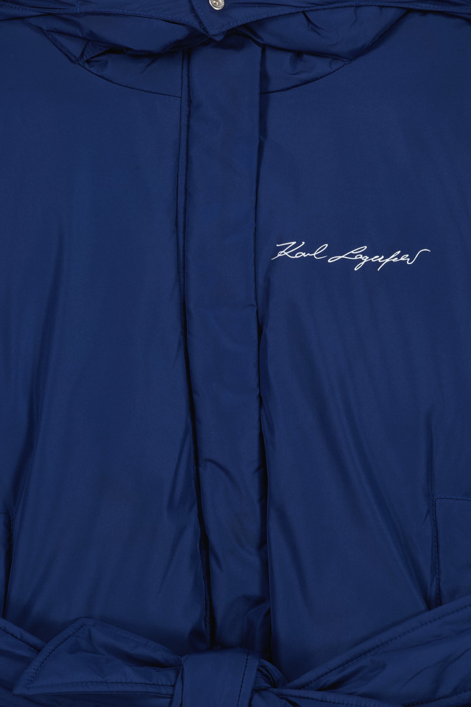 Women Brand Logo Puffer Jacket, Blue