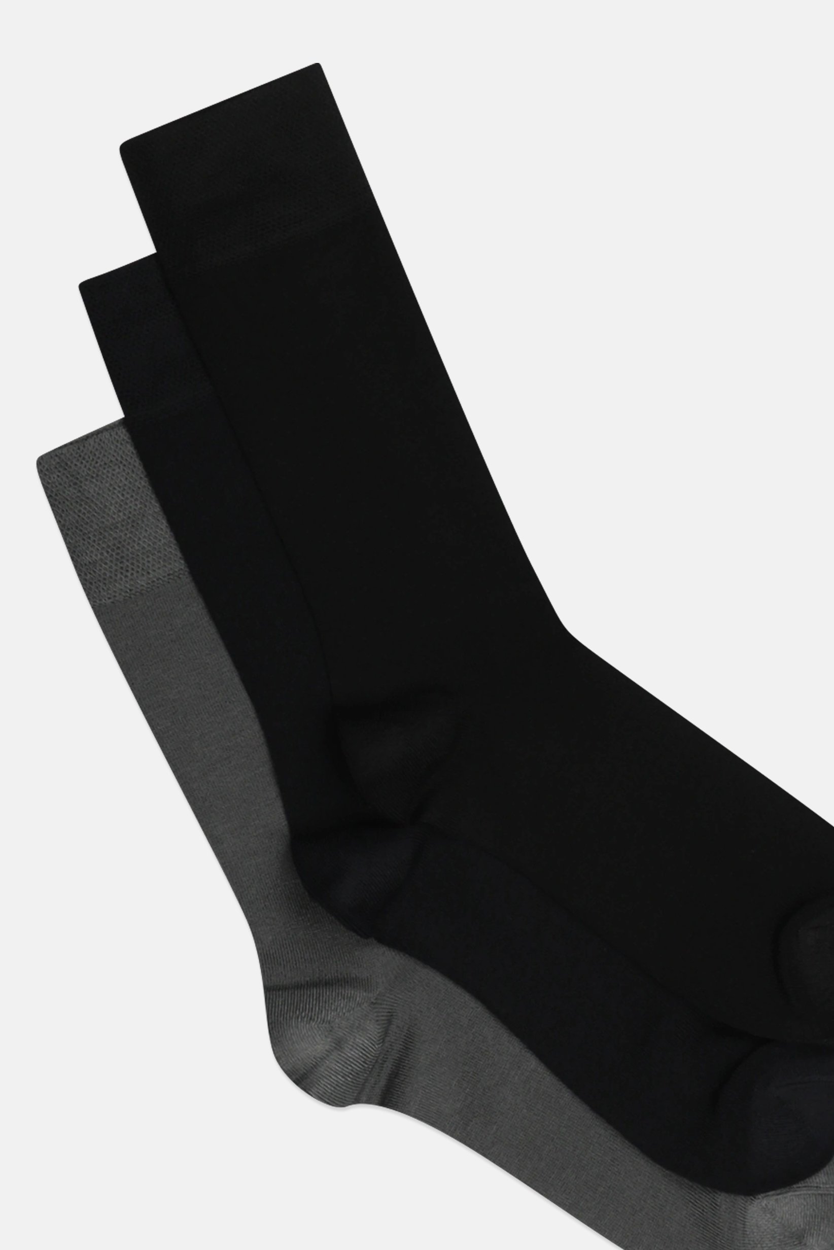 Men 3 Pairs Plain Crew Socks, Multicolor