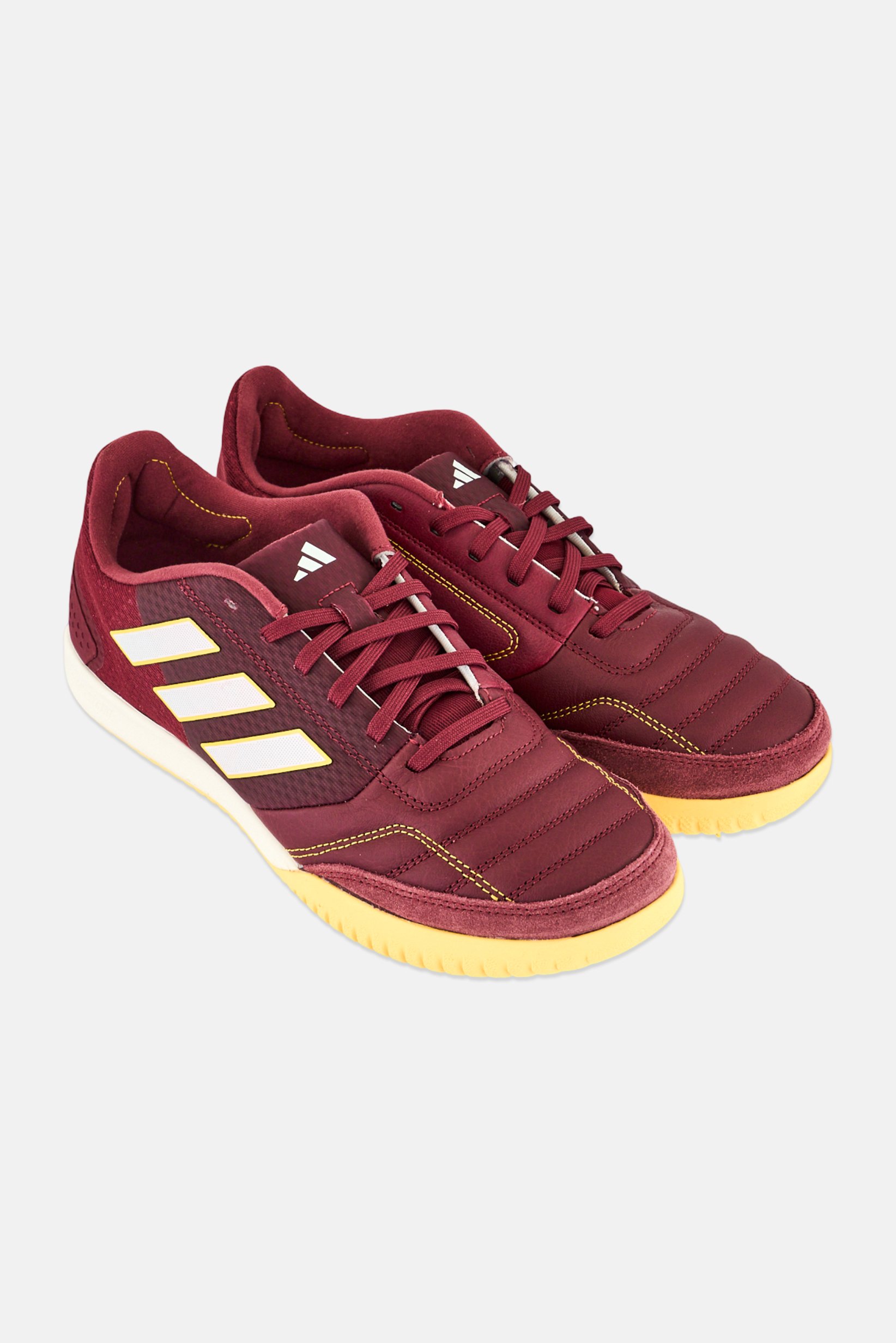 Men Top Sala Competition Lace Up Football Shoes, Maroon