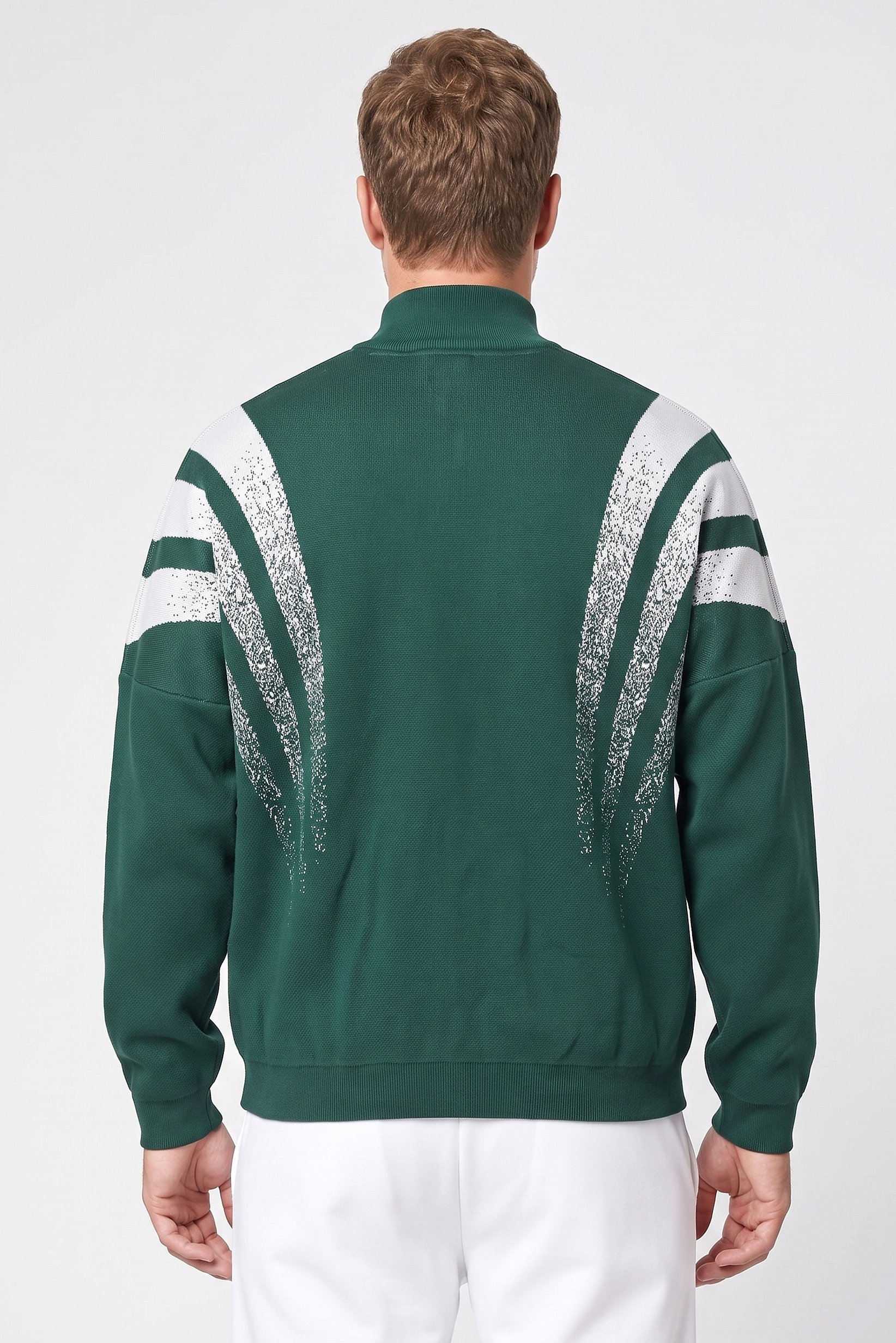 Men Sportswear Fit Long Sleeve Outdoor Jacket, Green