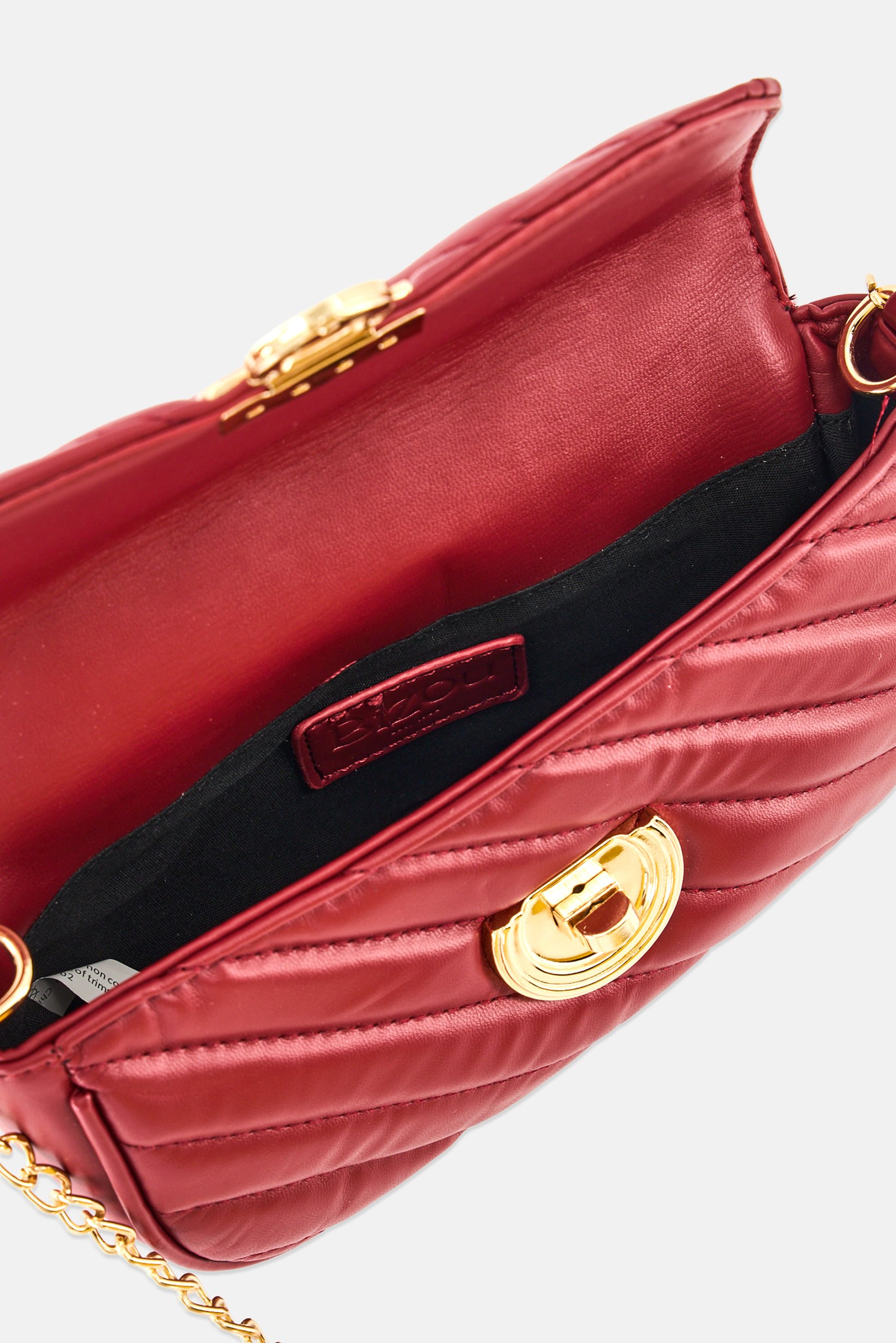 Women Quilted Cross Body Bag, Maroon
