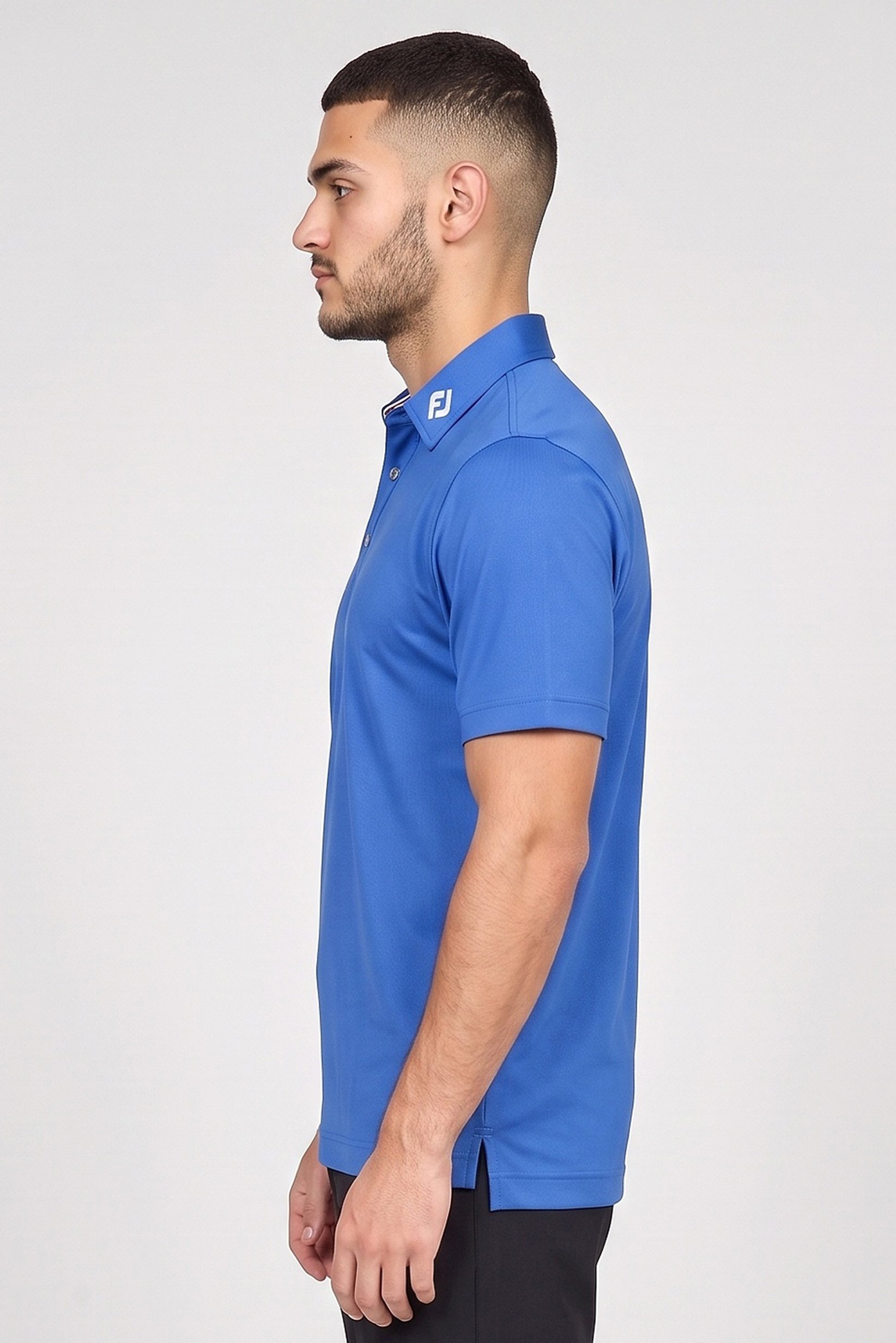 Men Athletic Fit Short Sleeve Golf Polo Shirt, Royal Blue