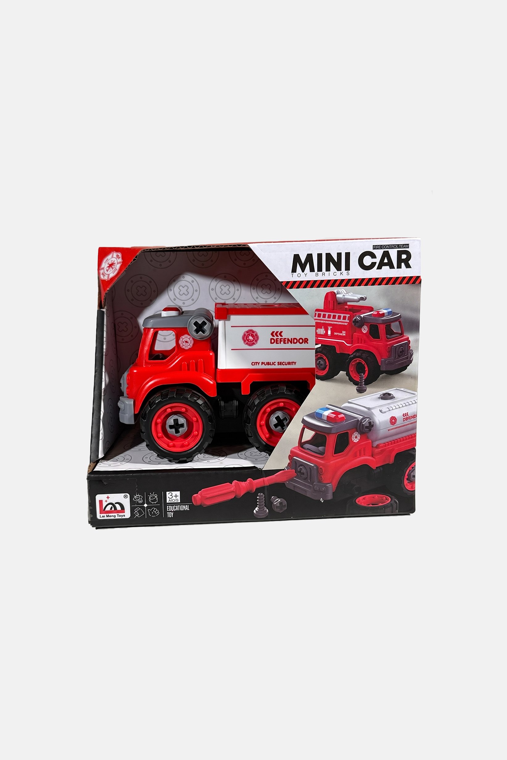 Assembly Educational Mini Fire Extinguisher Truck, Red