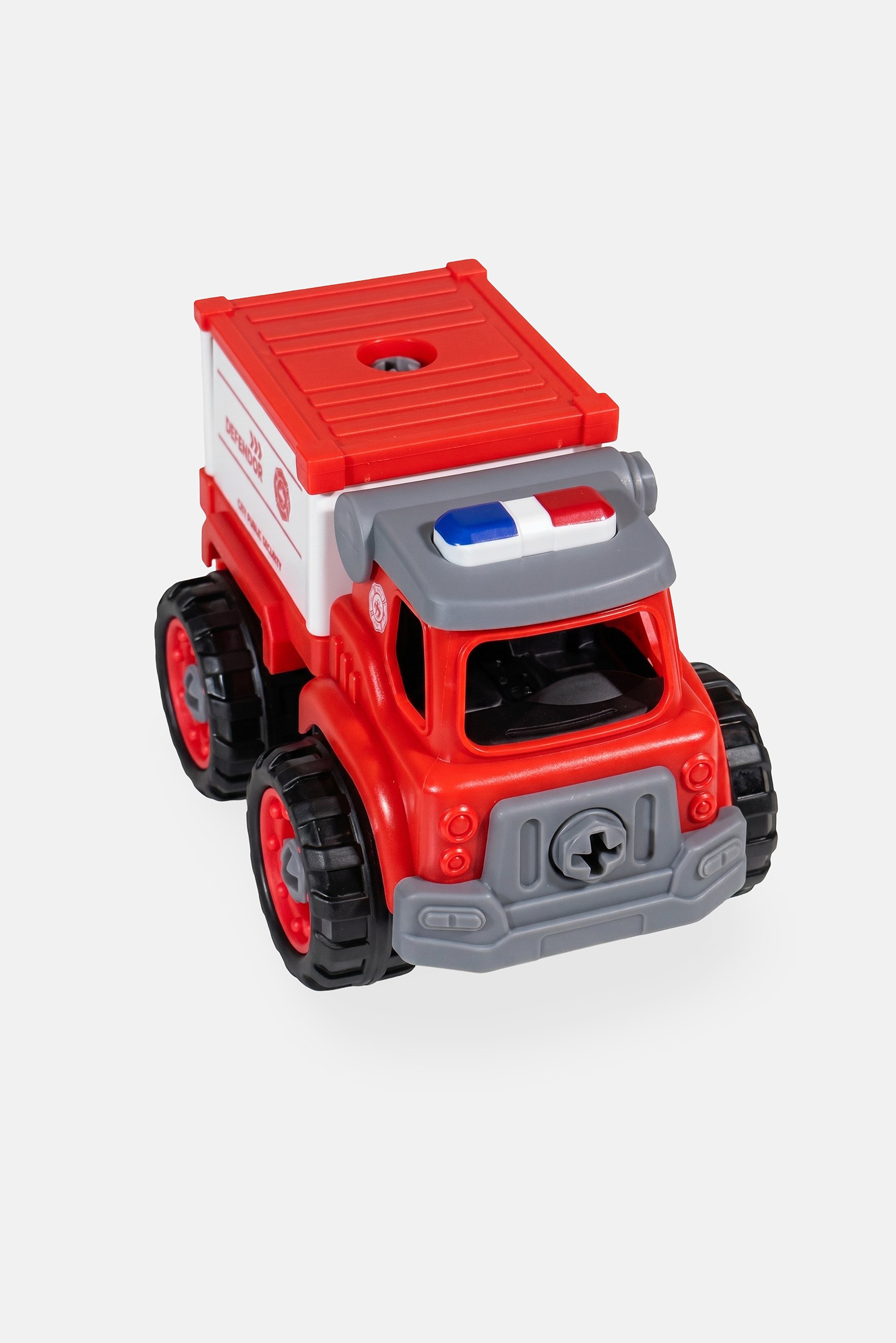 Assembly Educational Mini Fire Extinguisher Truck, Red