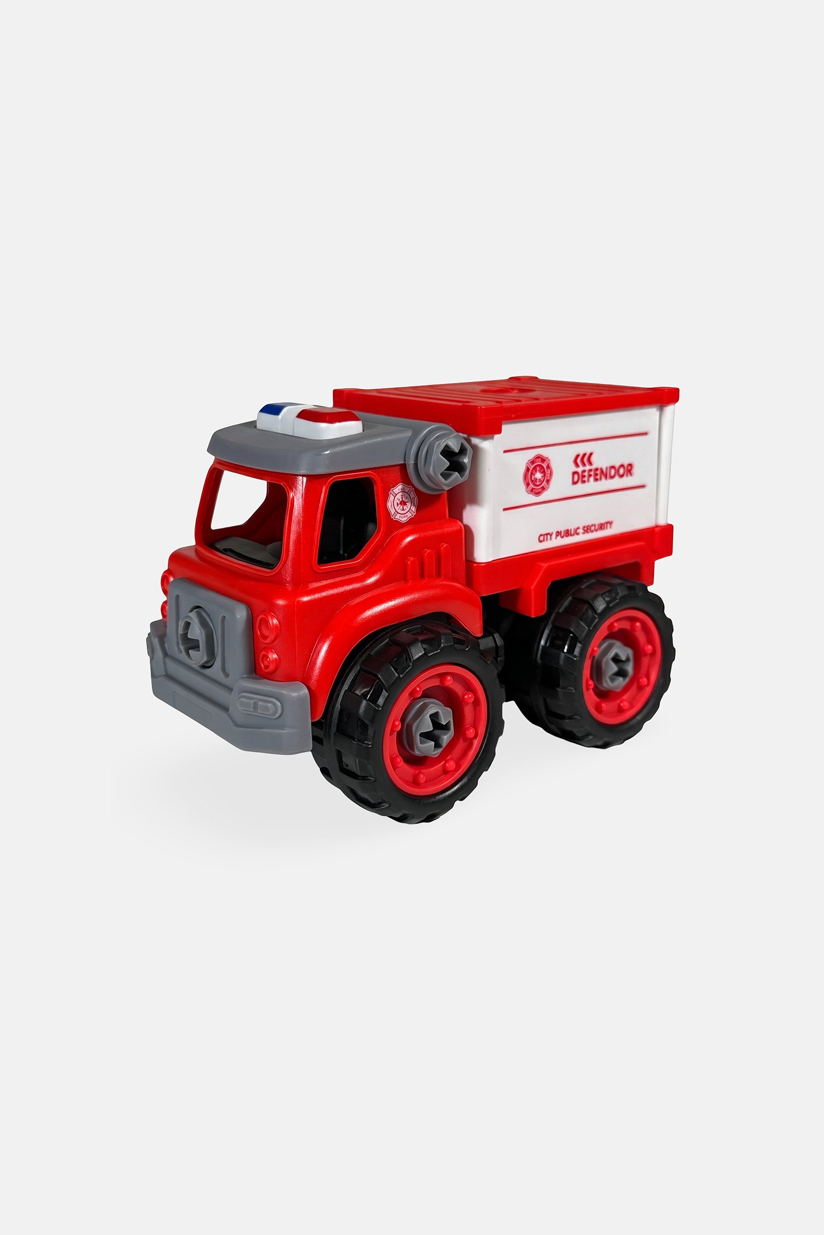 Assembly Educational Mini Fire Extinguisher Truck, Red