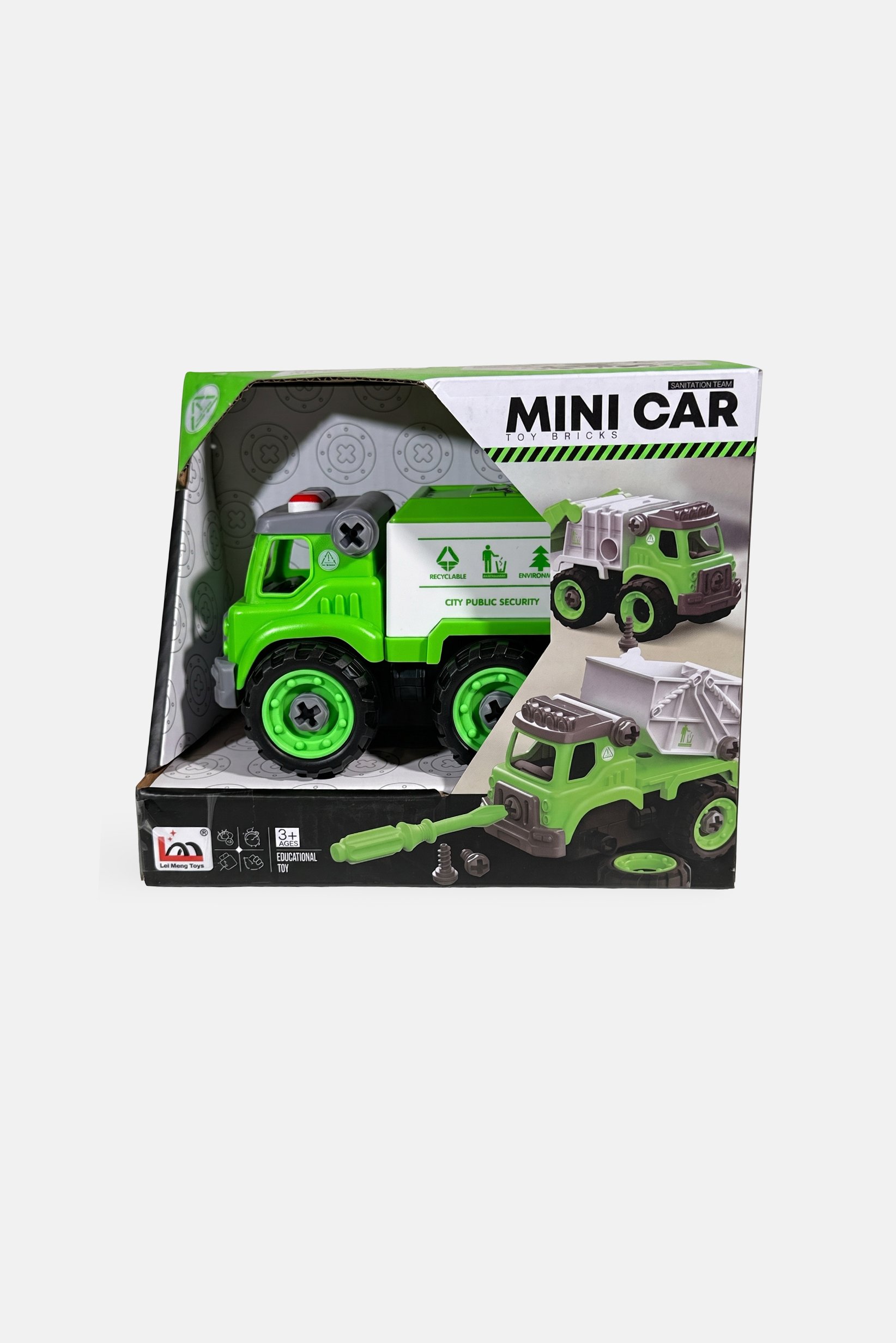 Lei Meng Toys Educational Mini Recycling Truck, Green
