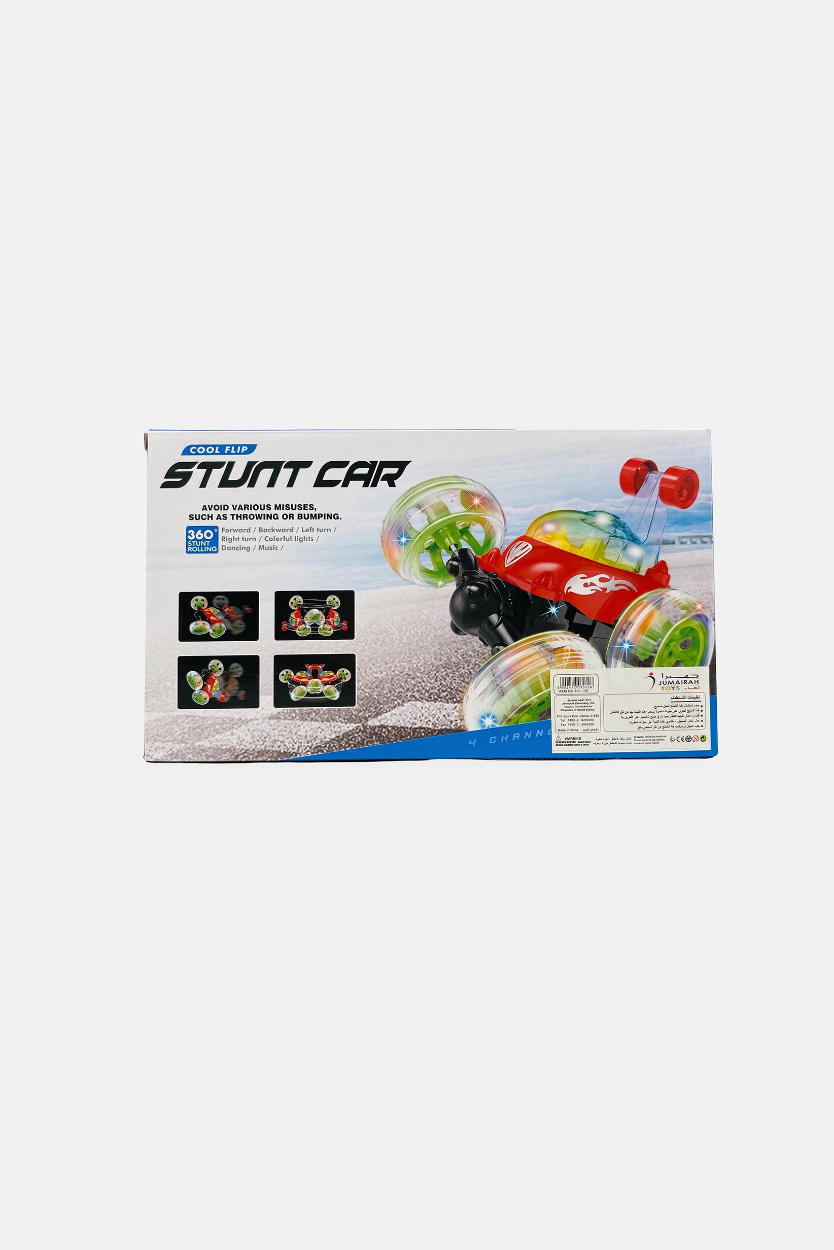 360 RC Stunt Rolling Car, Multicolor