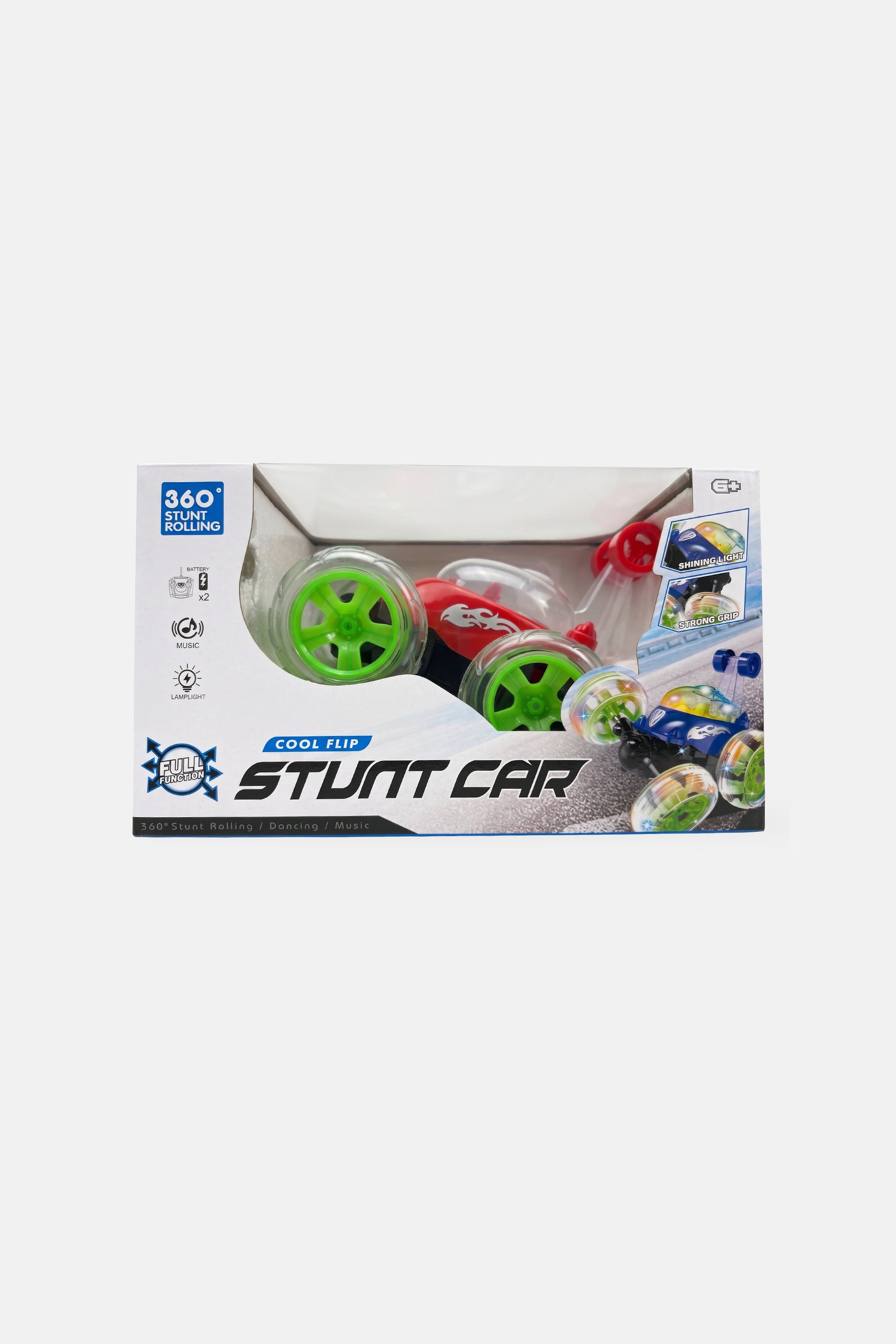 360 RC Stunt Rolling Car, Multicolor
