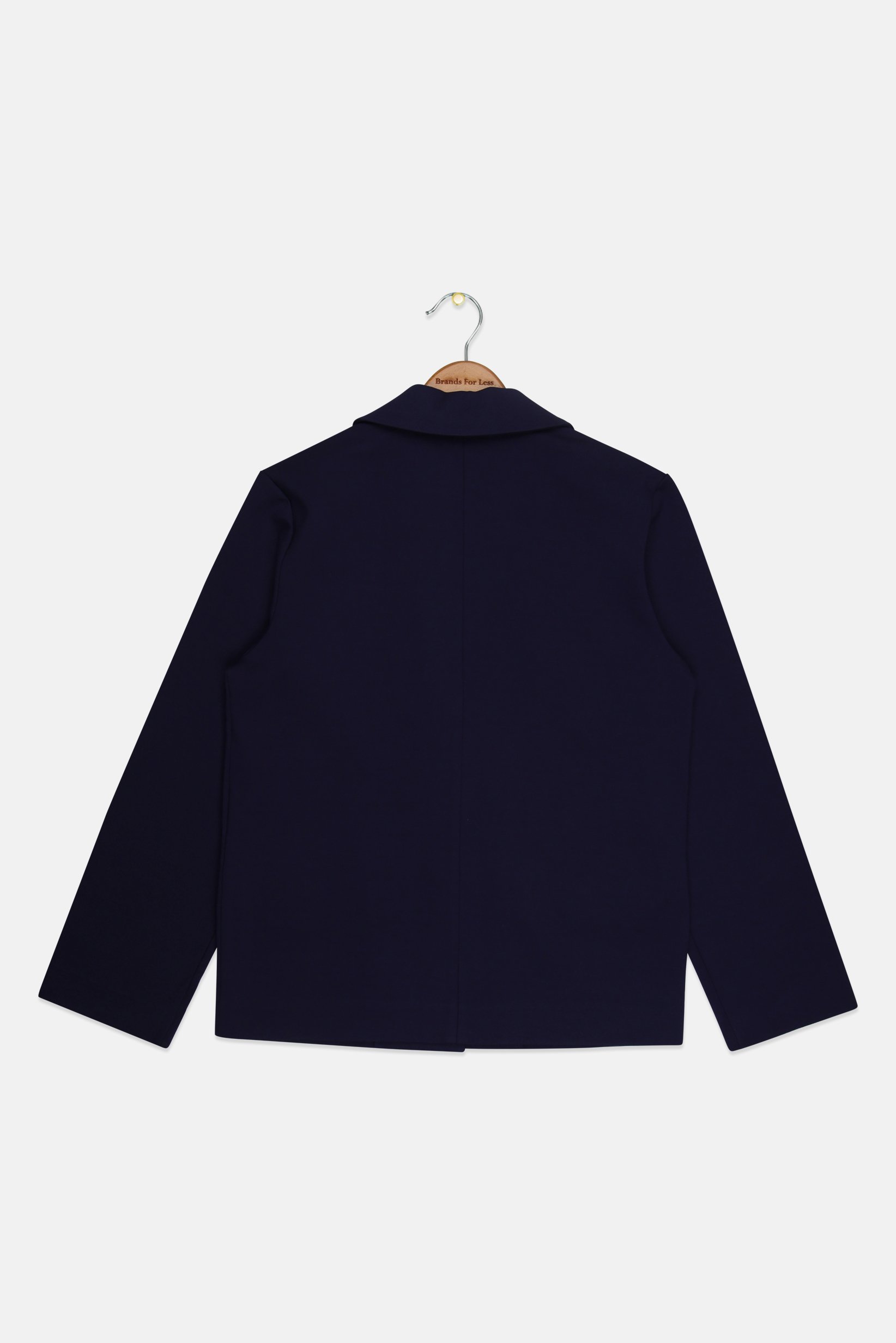 Kids Girl Solid Semi Formal Blazer, Navy Blue