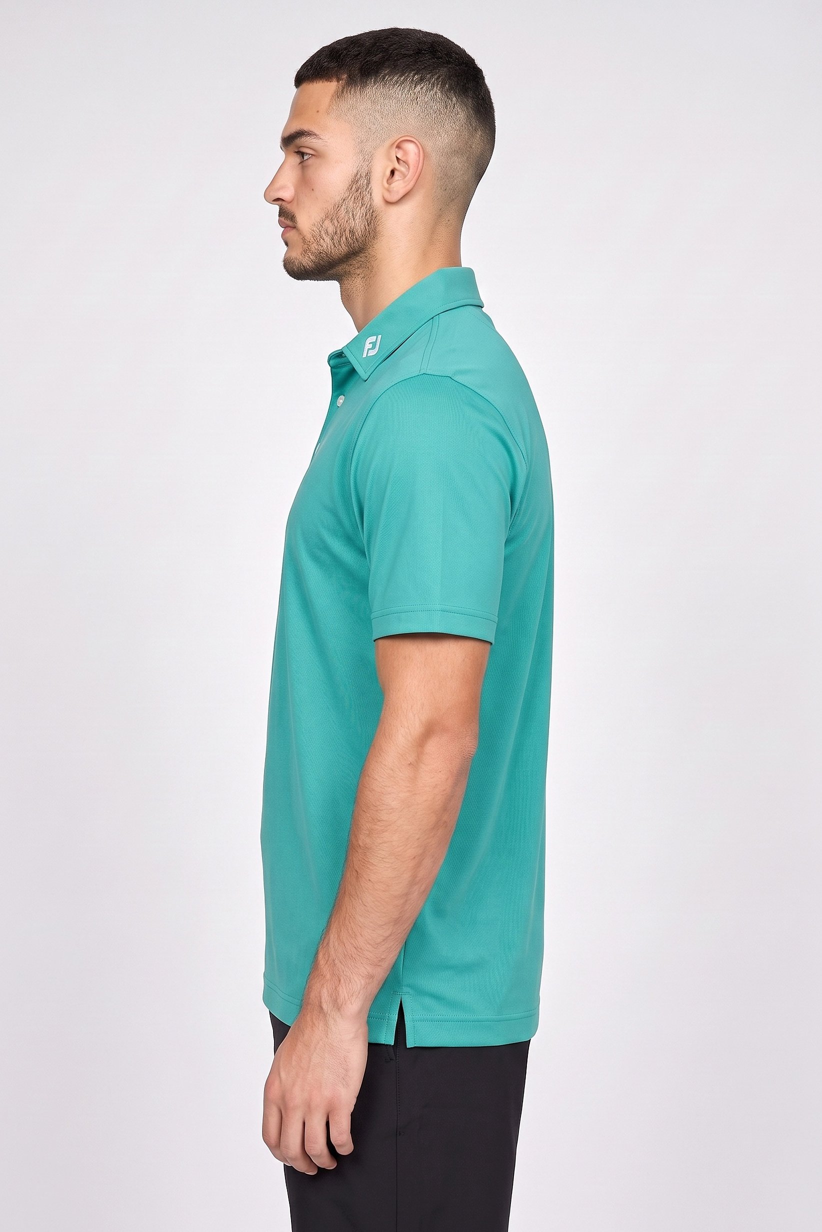 Men Athletic Fit Short Sleeve Golf Polo Shirt, Emerald