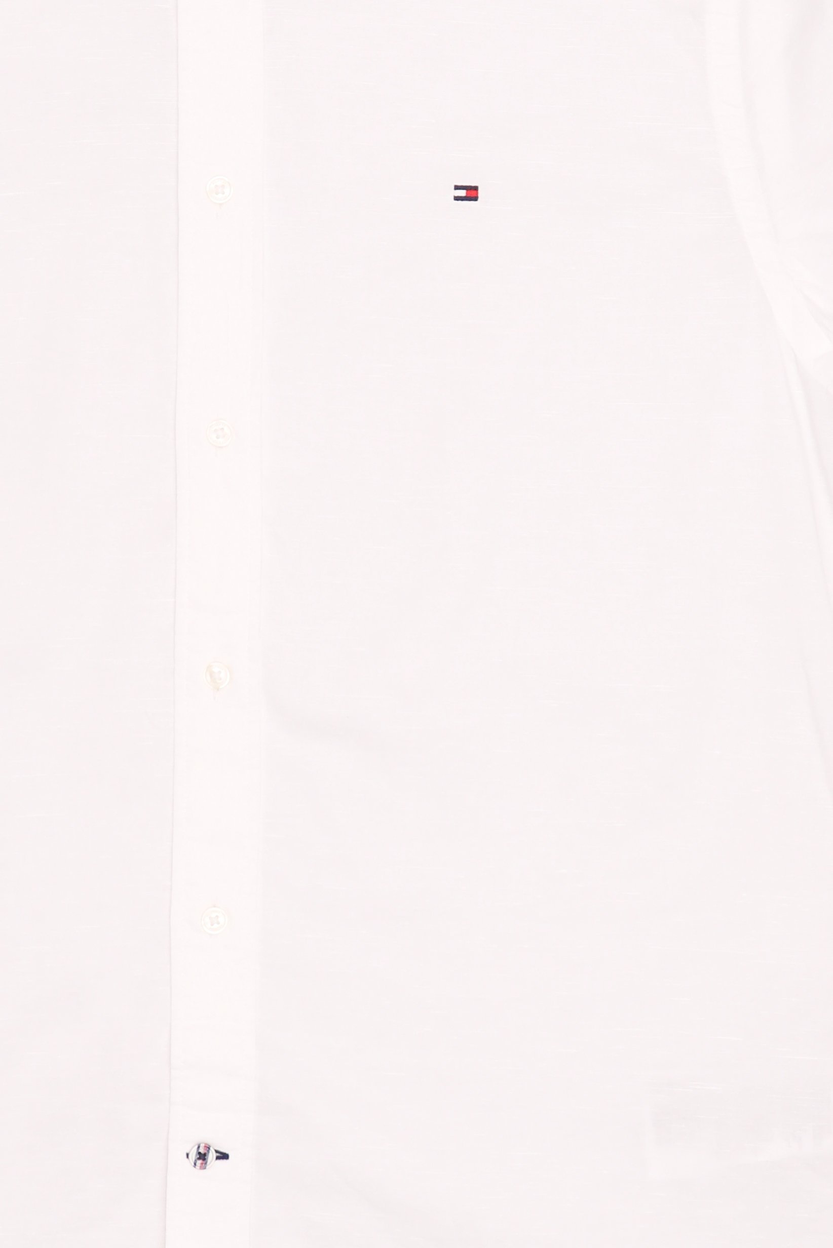 Men Regular Fit Short Sleeve Embroidered Logo Casual Shirt, White