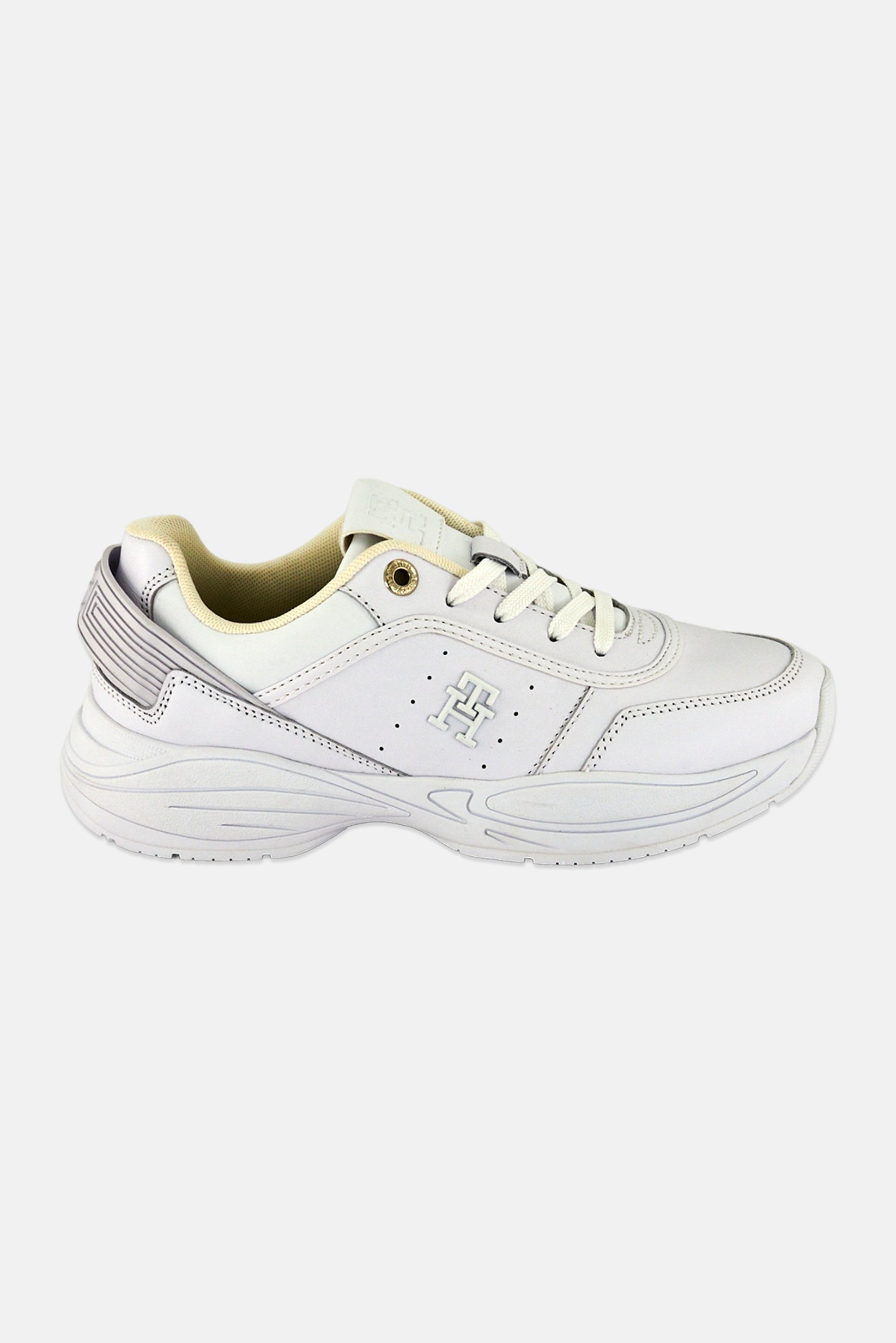 Women Lace Up Casual Shoes, White
