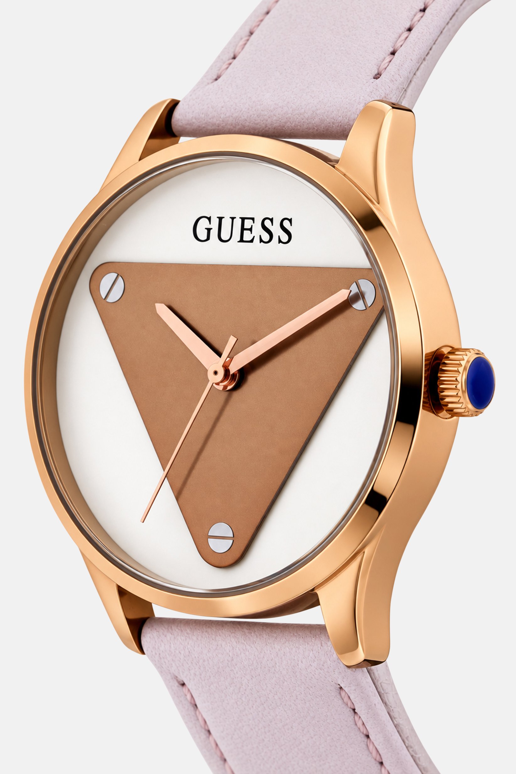 Women GW0399L2 Genuine Leather Analog Watch 30 mm, White