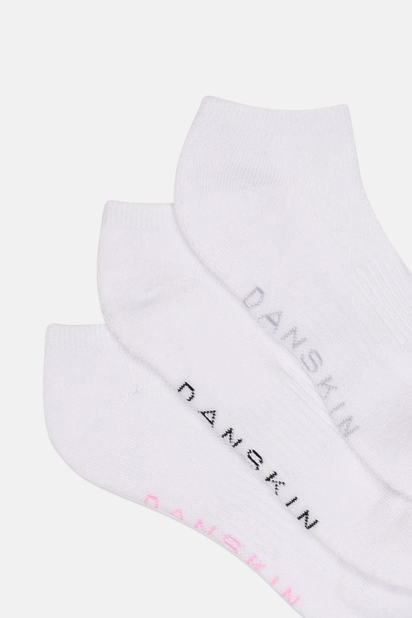 Women 15 Pairs Brand Logo Ankle Socks, White