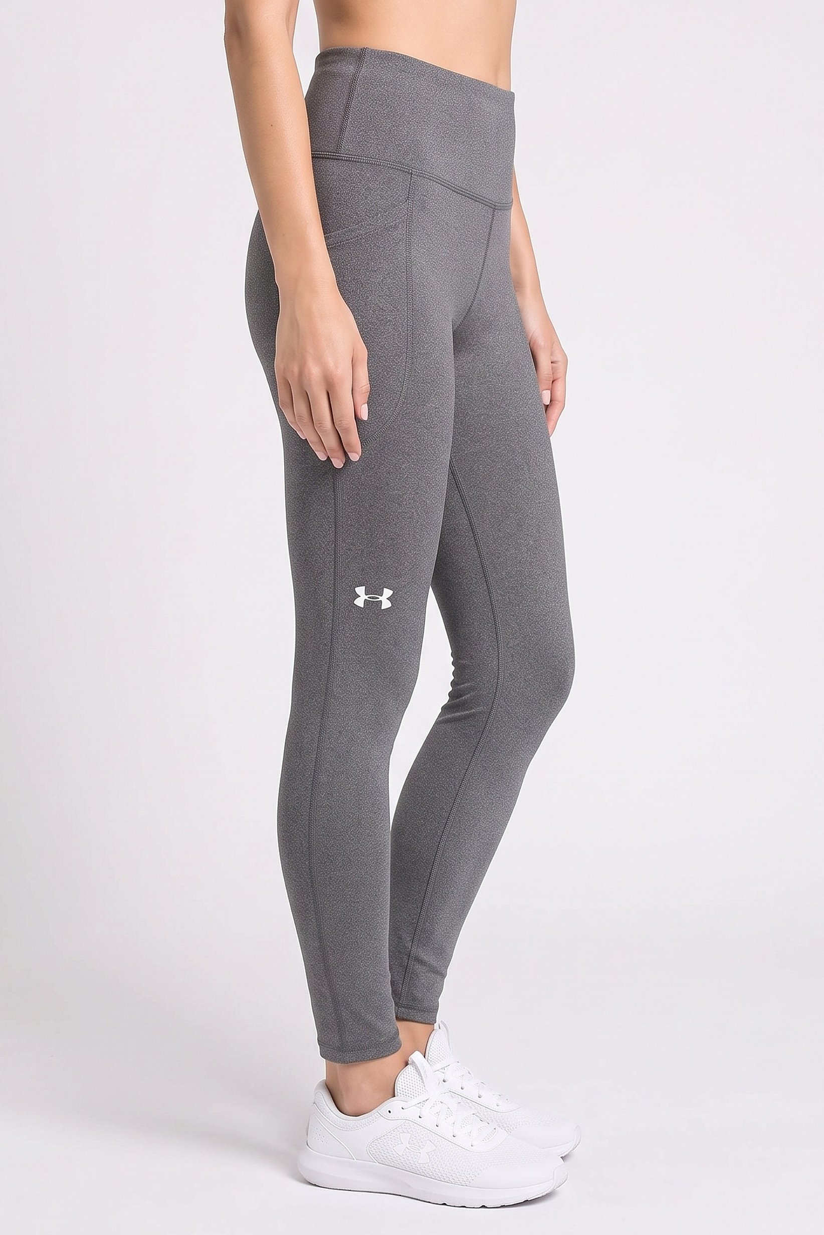 Women Compression Fit Training Leggings, Grey