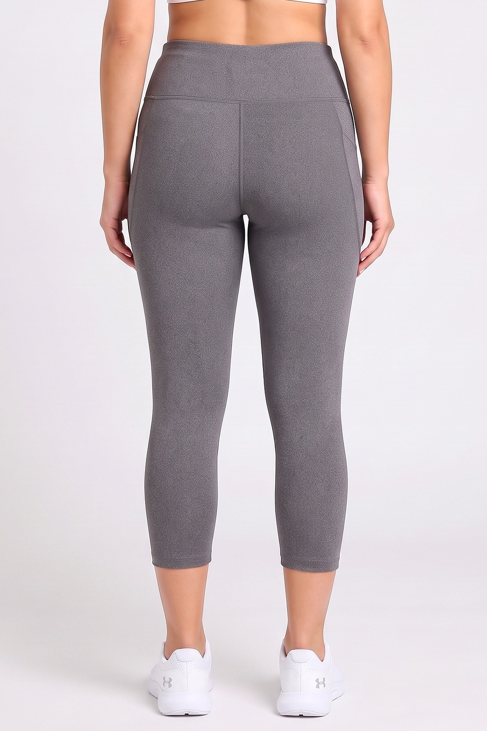 Women Compression Fit Training Leggings, Grey
