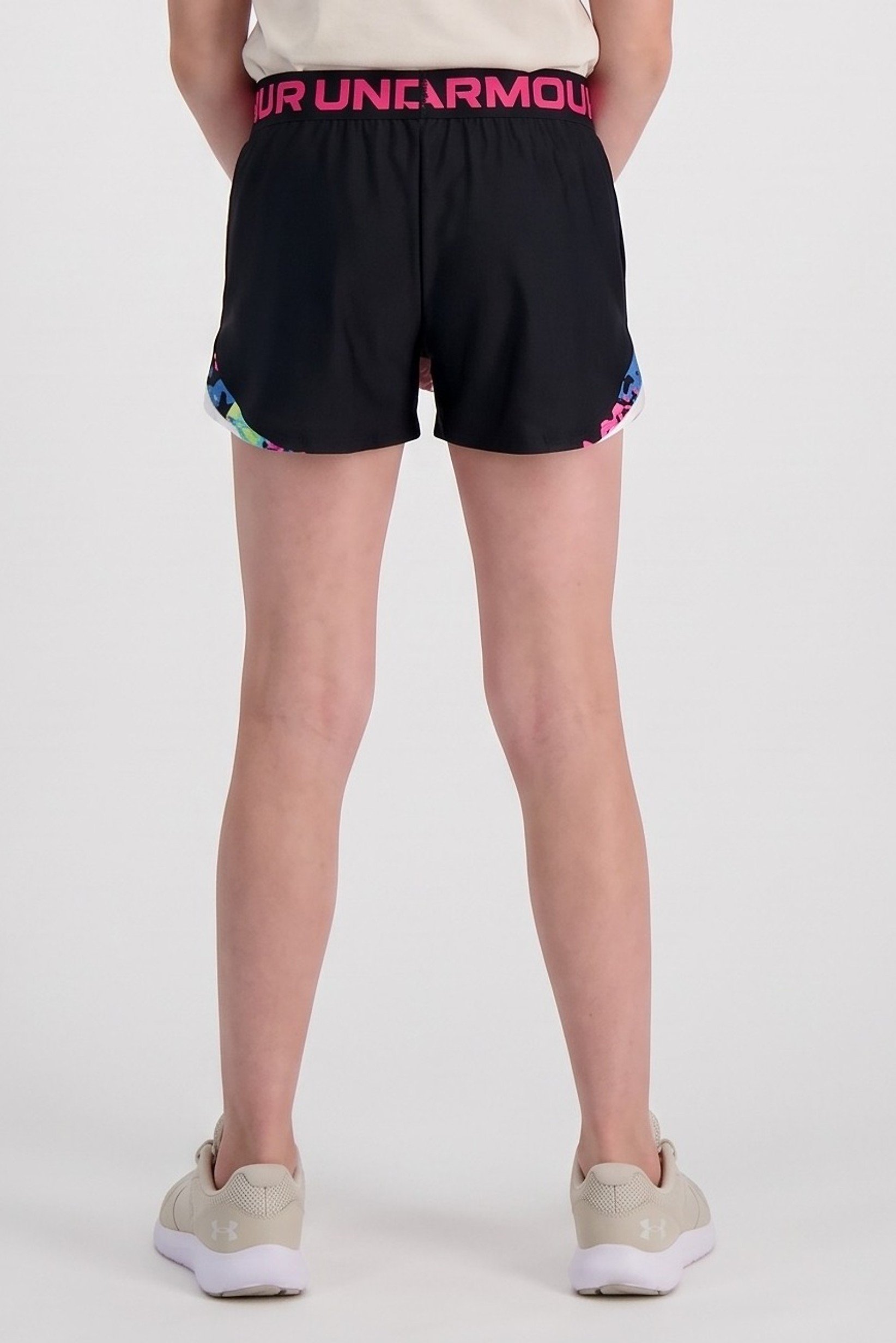 Kids Girl Loose Fit Training Shorts, Black