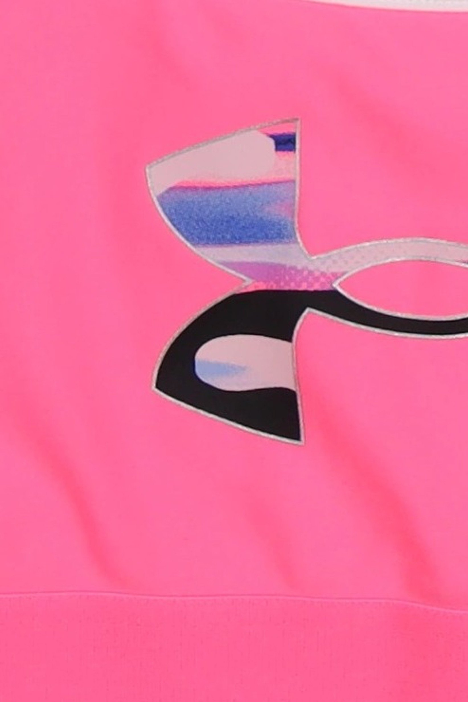 Kids Girl Brand Logo Training Sports Bra, Pink