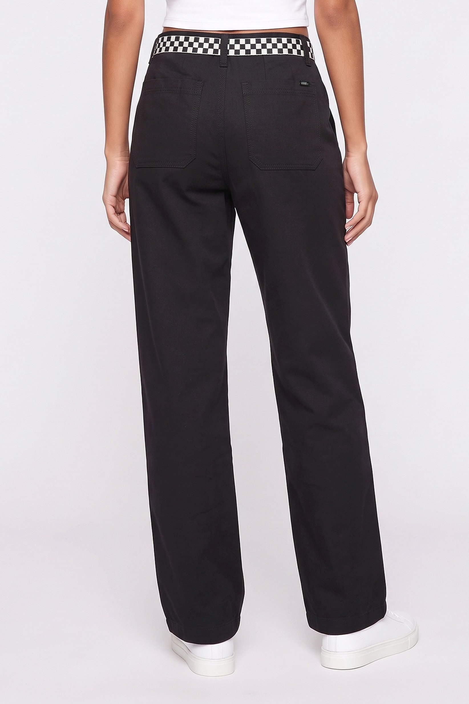 Women Regular Fit Solid Wide Leg Pants, Black