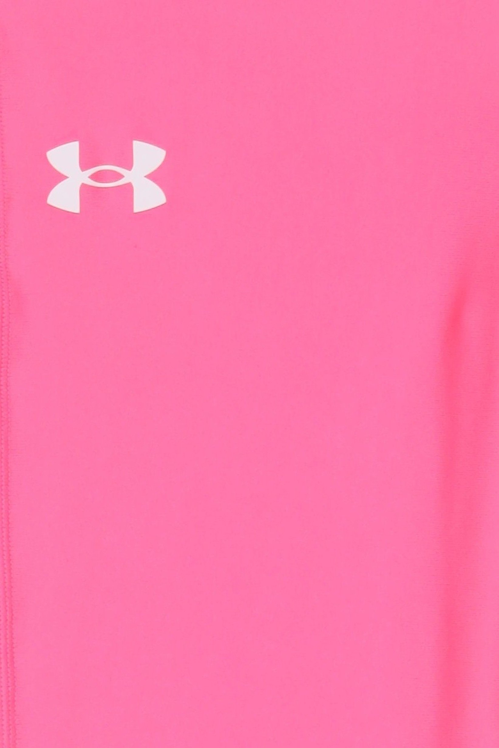 Kids Girl Brand Logo Training Leggings, Neon Pink
