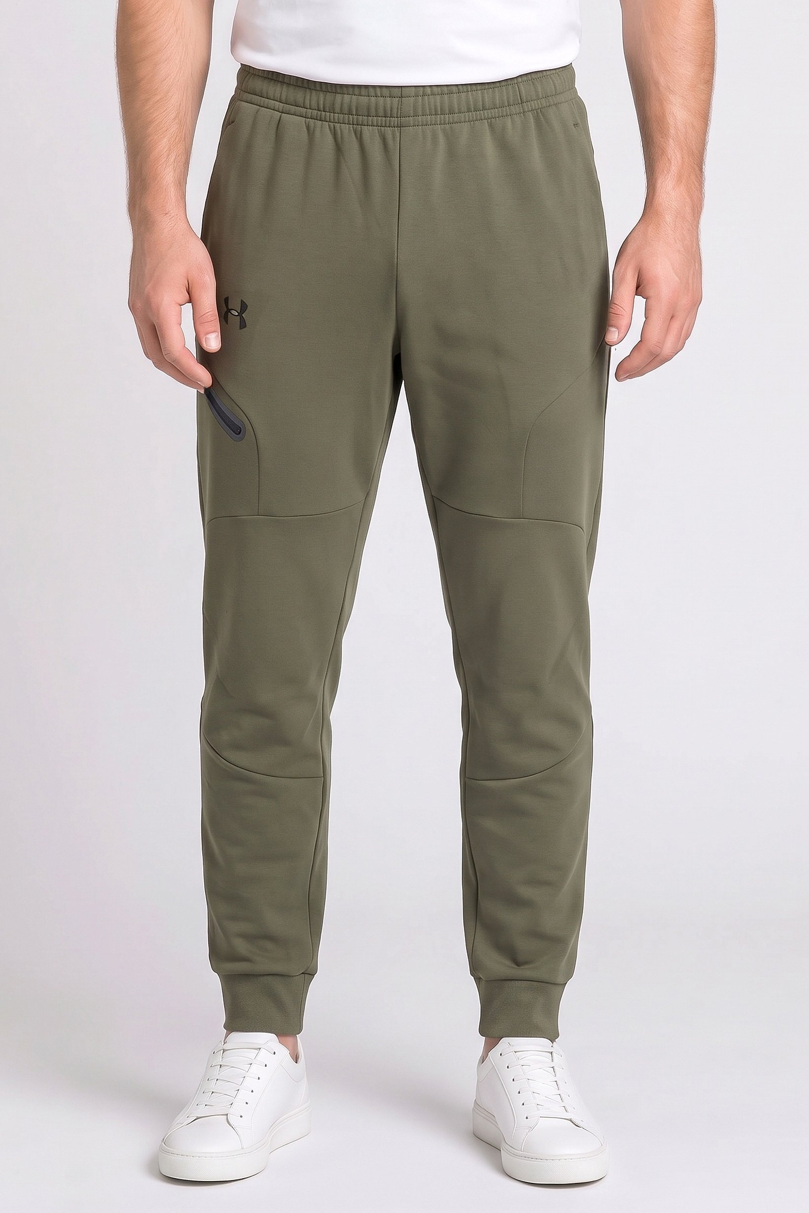 Men Loose Fit Outdoor Sweatpants, Olive