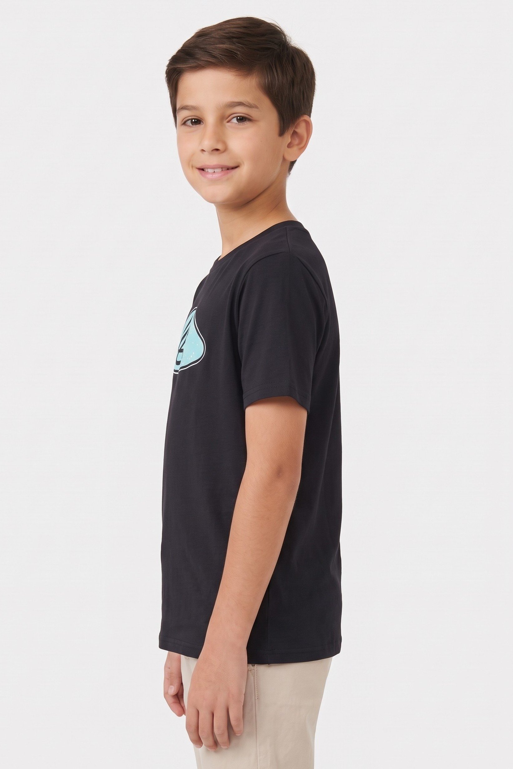 Under Armour x Curry Kids Boy Loose Fit Short Sleeve Outdoor Shirt, Black