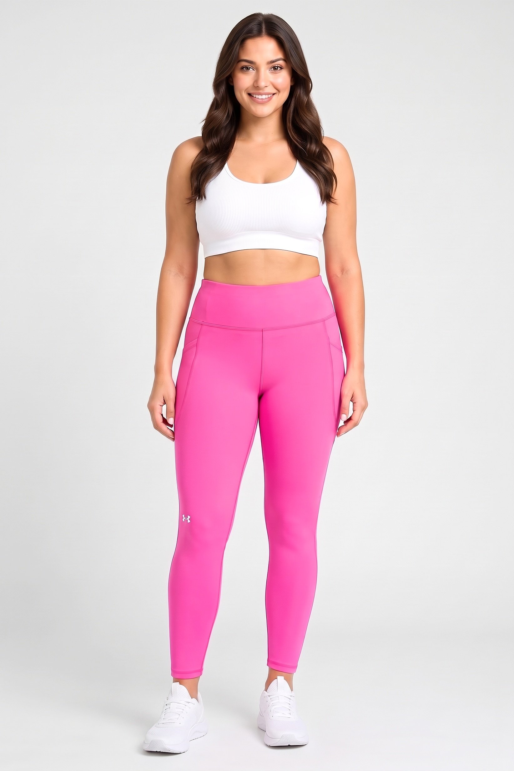 Women Compression Fit Training Legging, Fuchsia