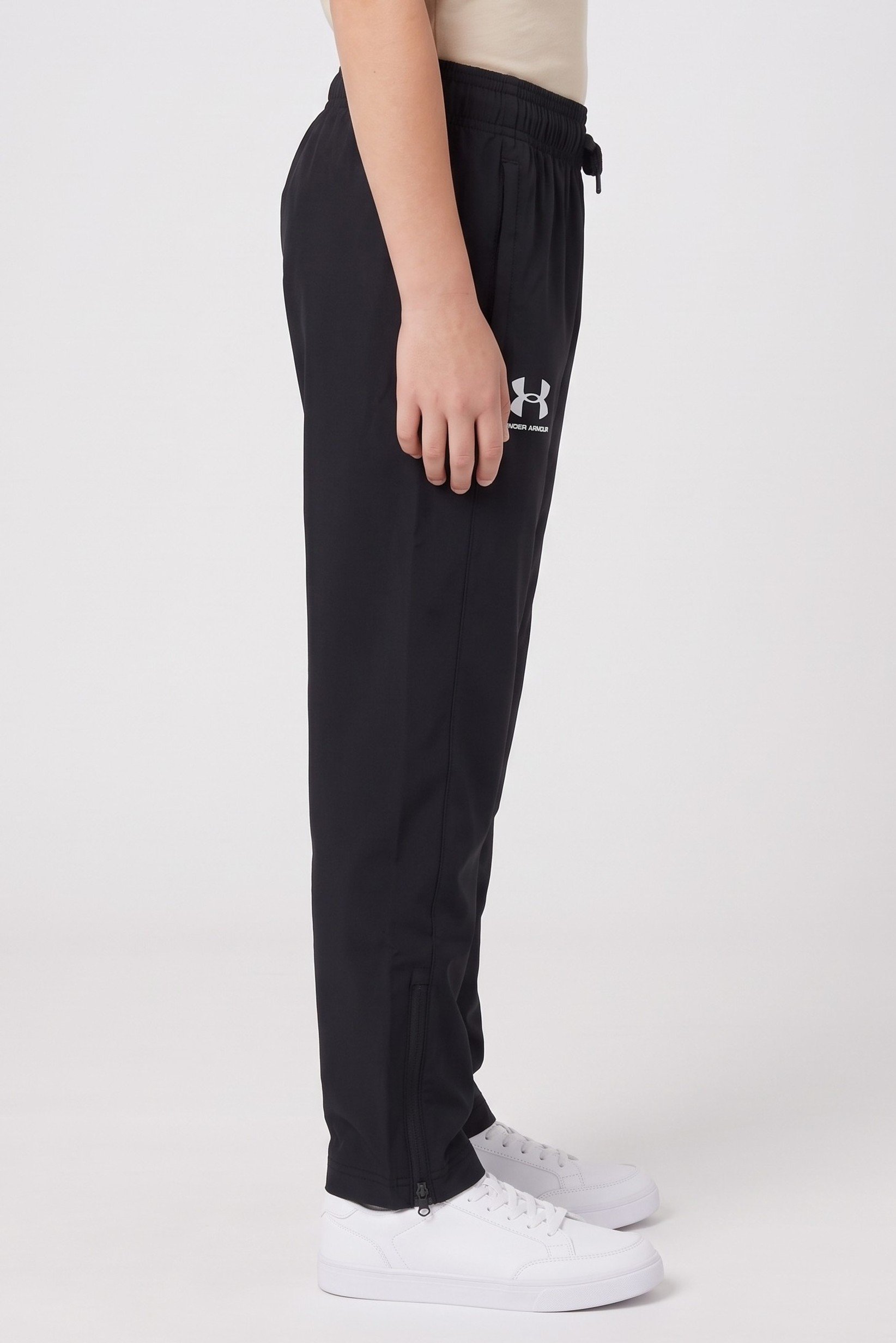 Kids Boy Loose Fit Training Track Pants, Black